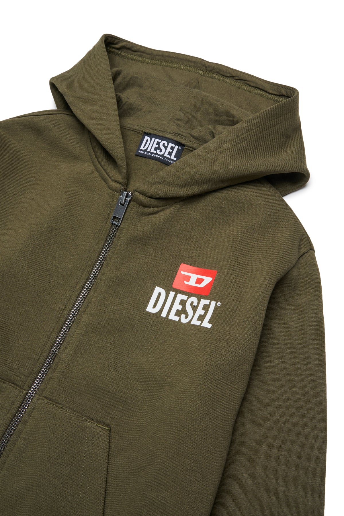 Zip sweatshirt with logo