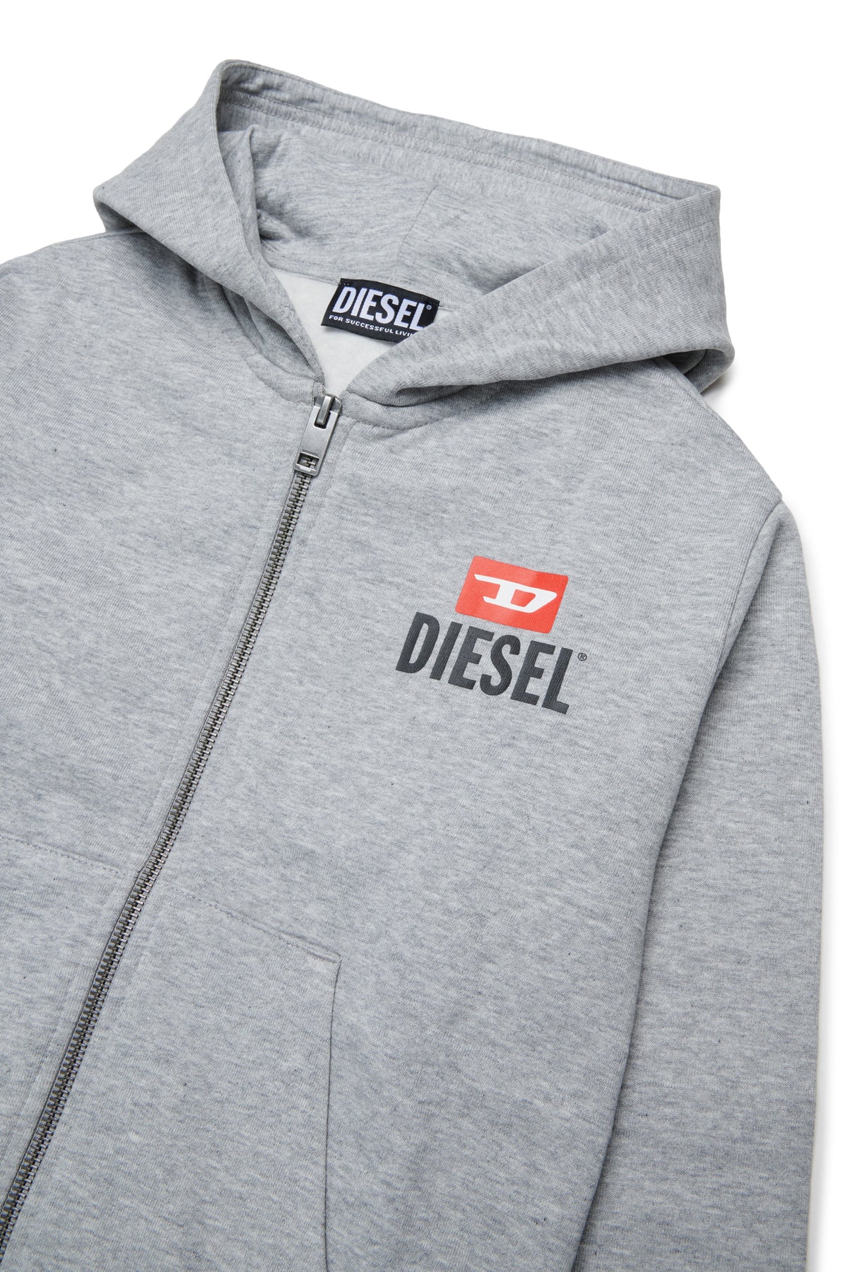 Zip sweatshirt with logo