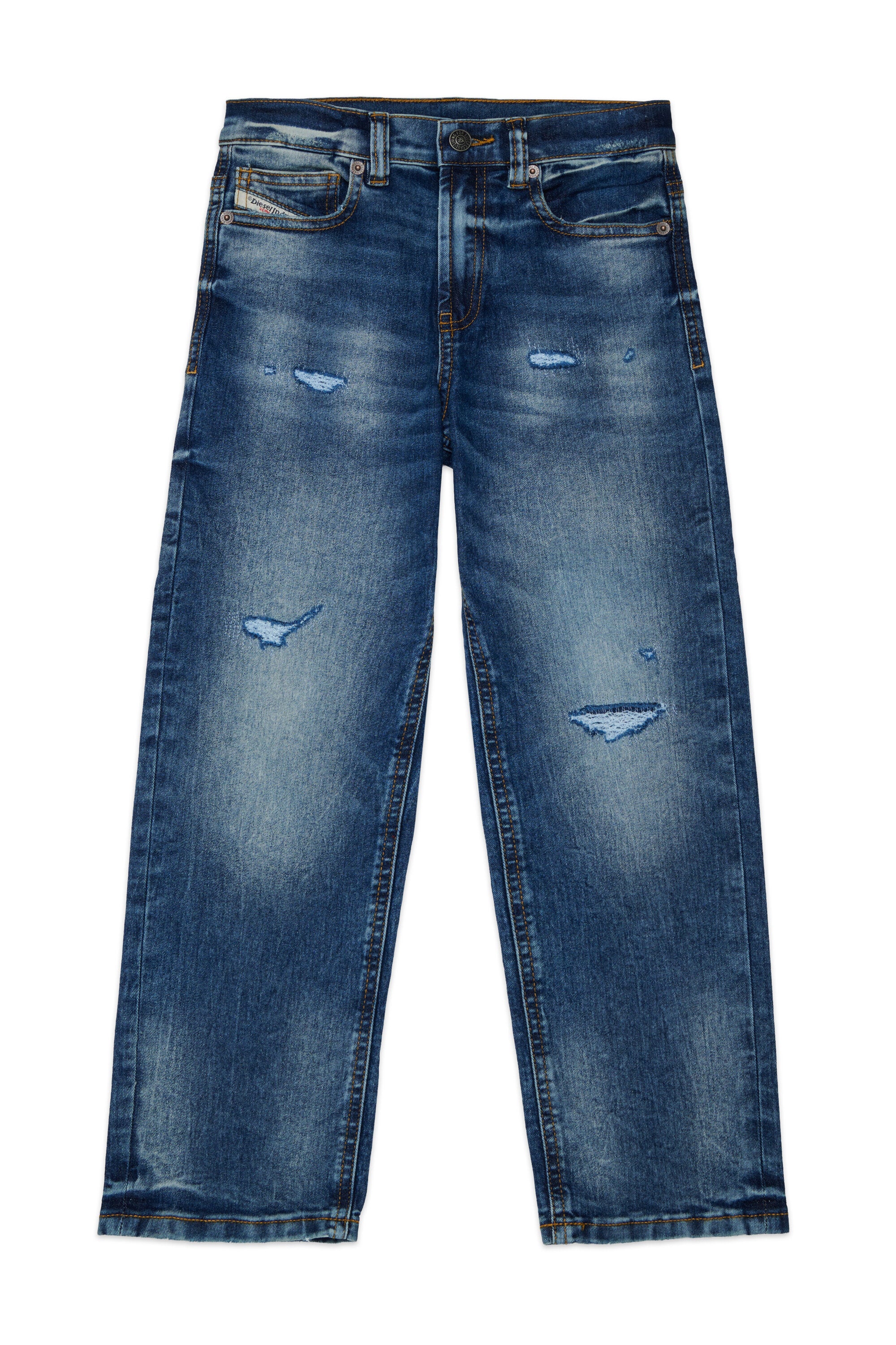 Jeans relaxed fit azul medio