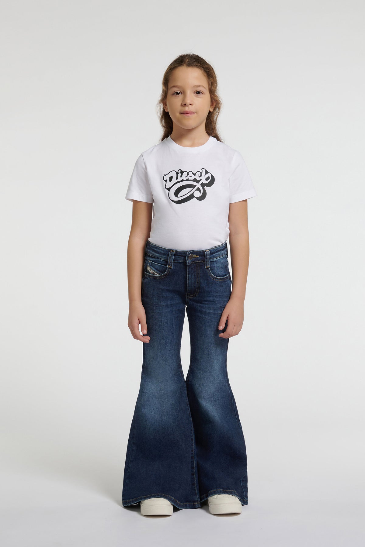 Jeans de corte flare azul medio - D-Blys