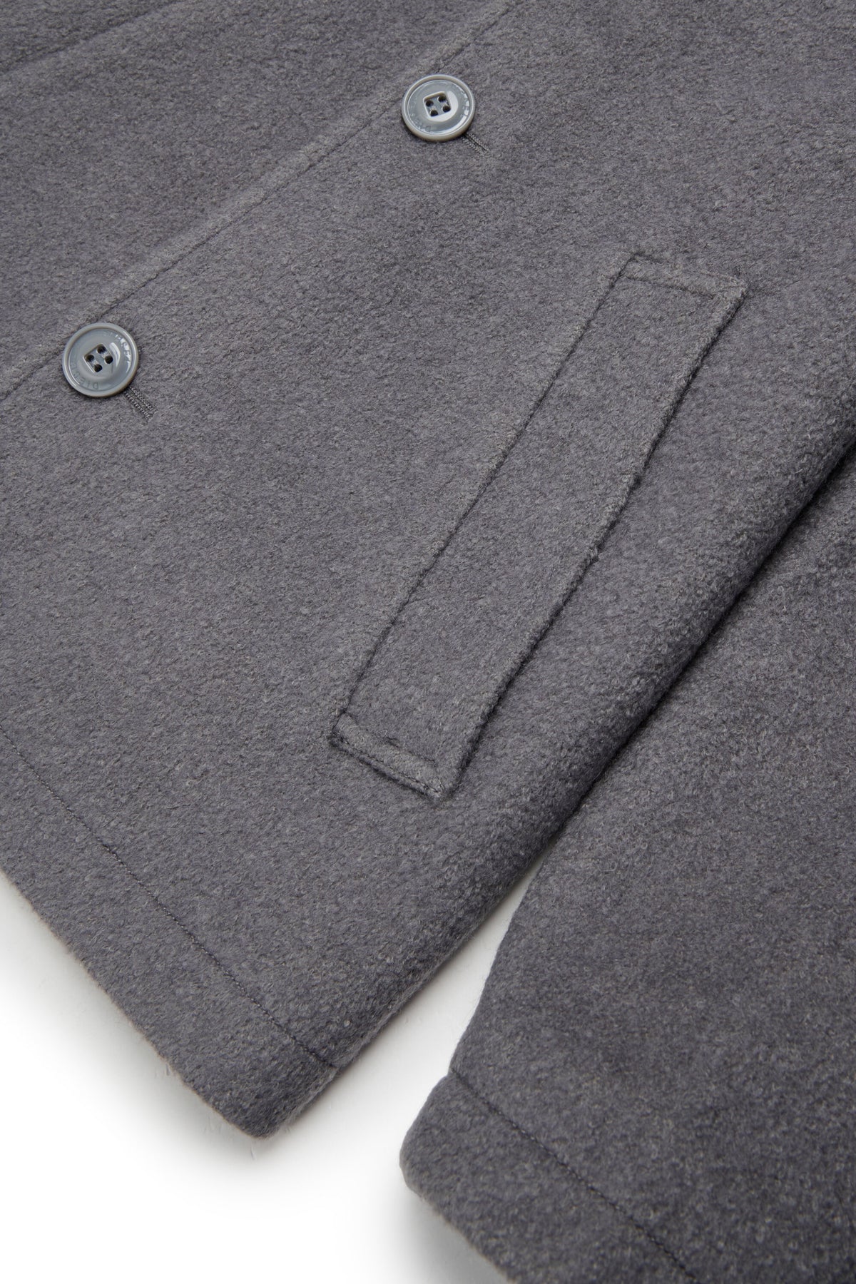 Coat with logo