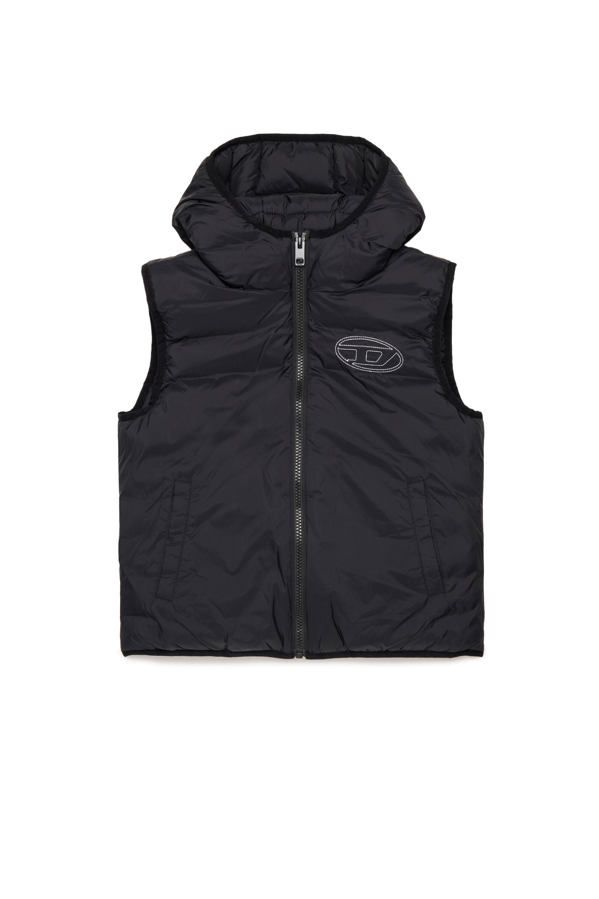 Lightweight padded vest with logo