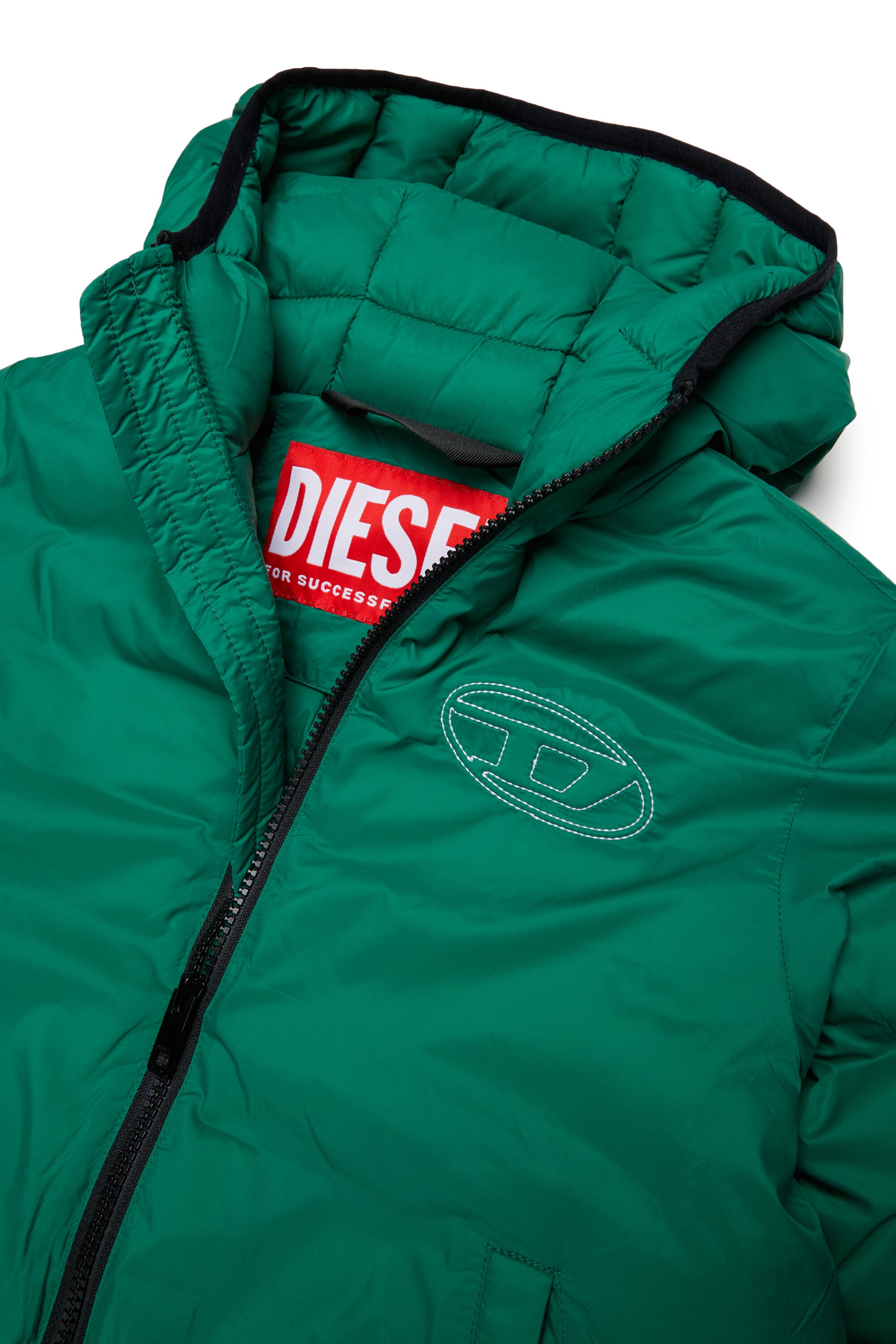 Giacca imbottita con logo stampato