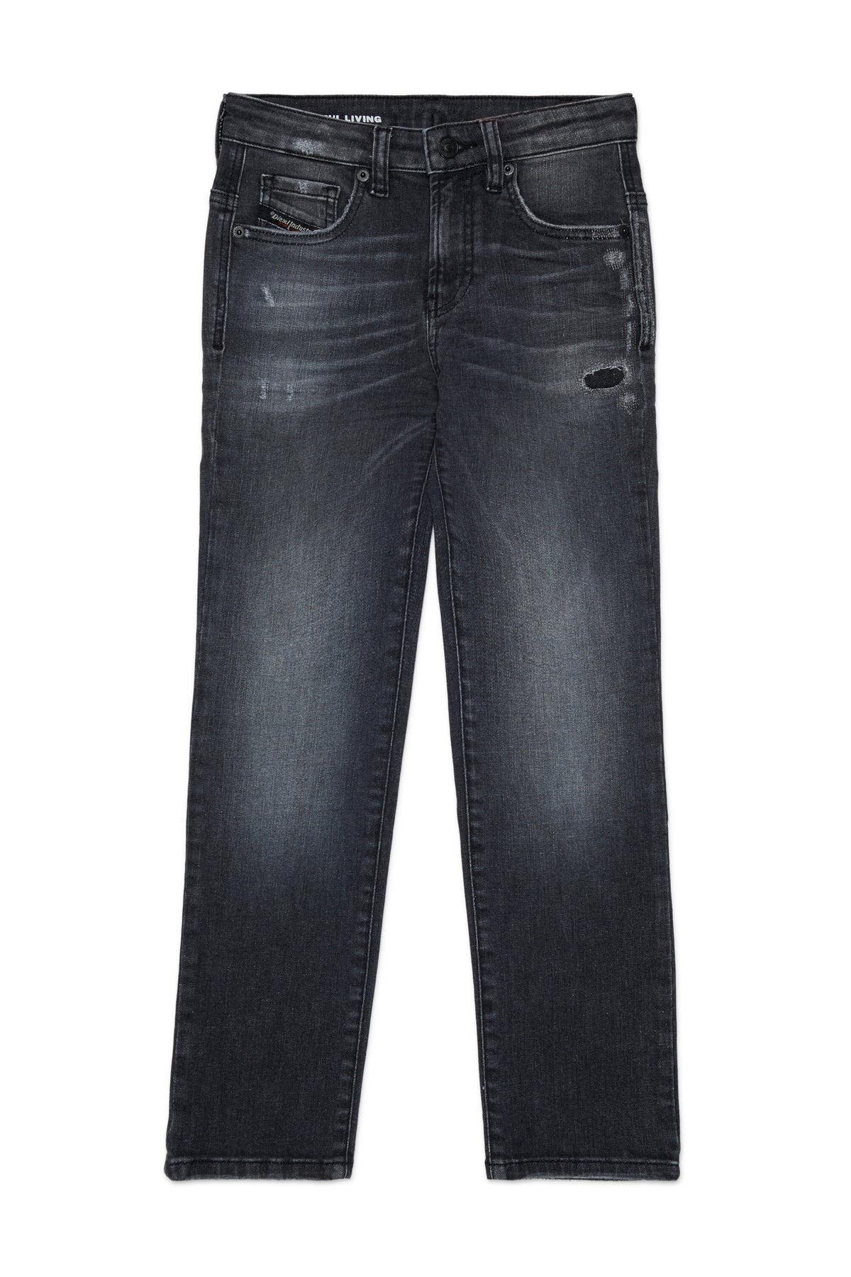 Jeans Regular-Passform in grauer Waschung - D-Ilia