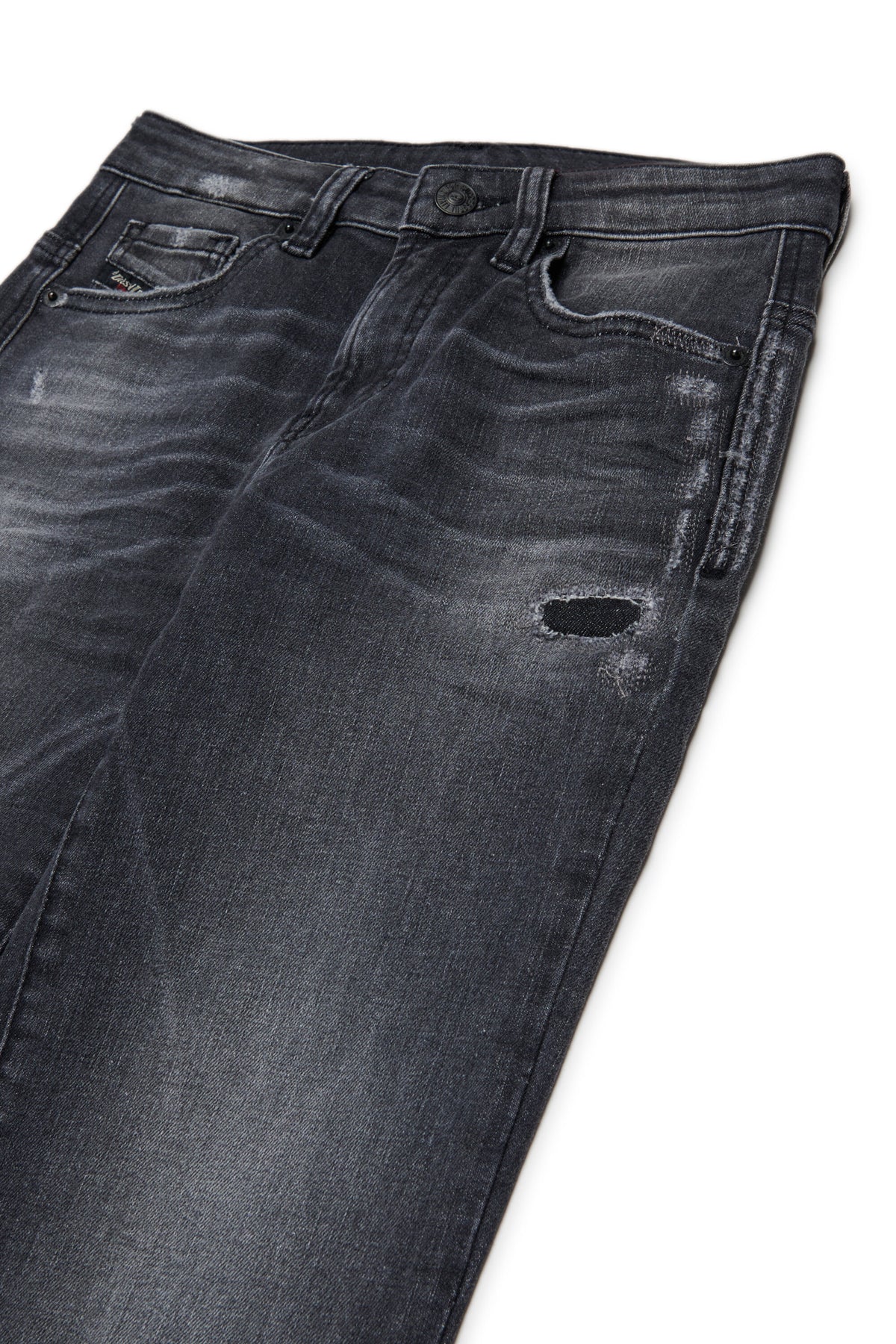 Jeans Regular-Passform in grauer Waschung - D-Ilia