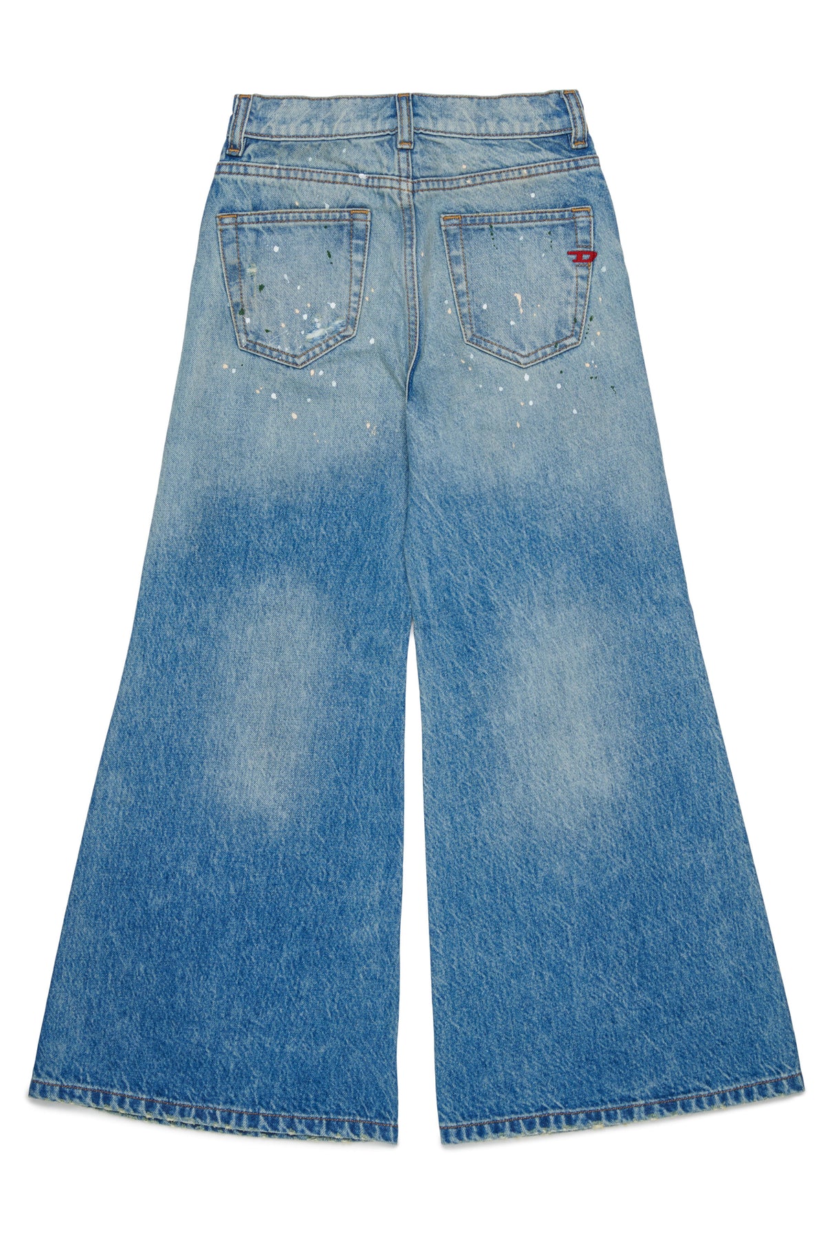 Jeans coupe flare effet usé - D-Aromy