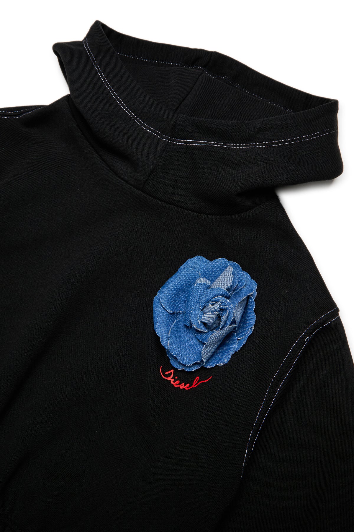 Felpa con cappuccio e logo