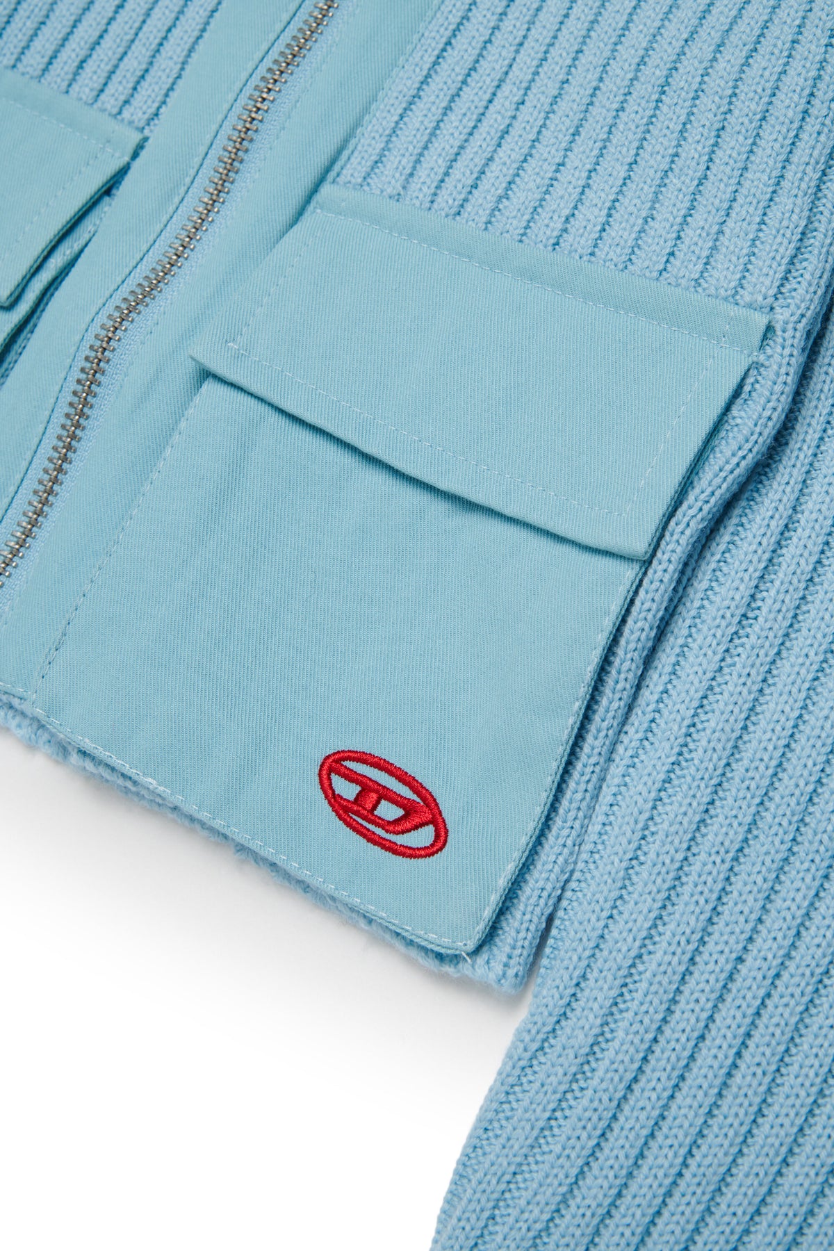 Cardigan zippé avec logo