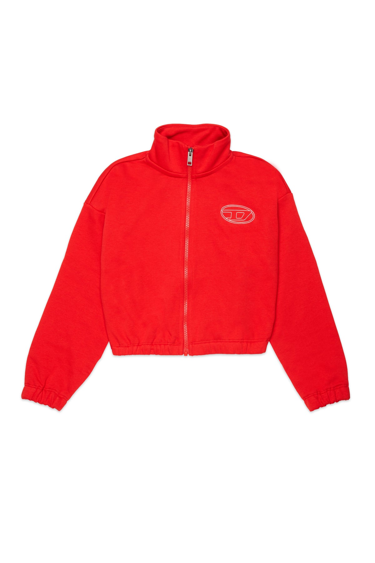 Felpa con zip e logo