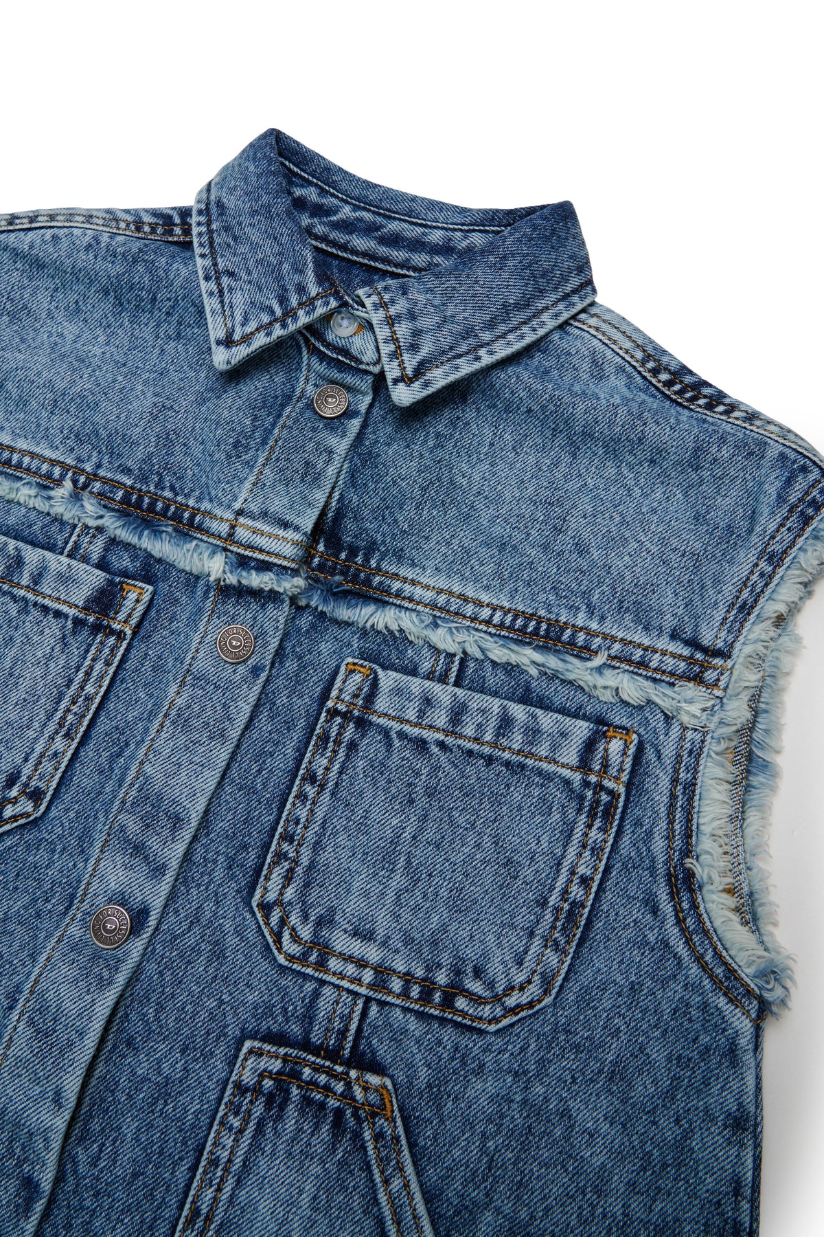 Robe en denim sans manches