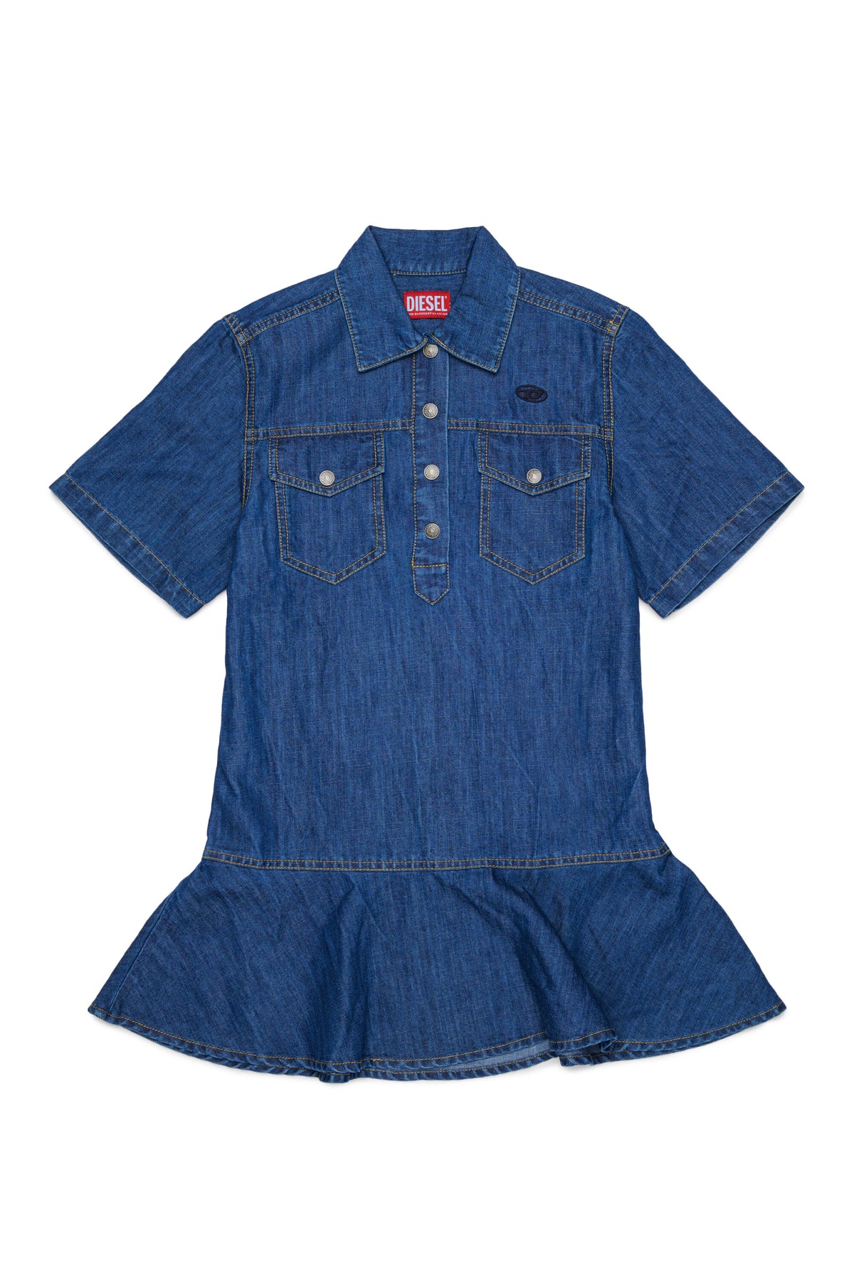 Denimkleid mit Logo