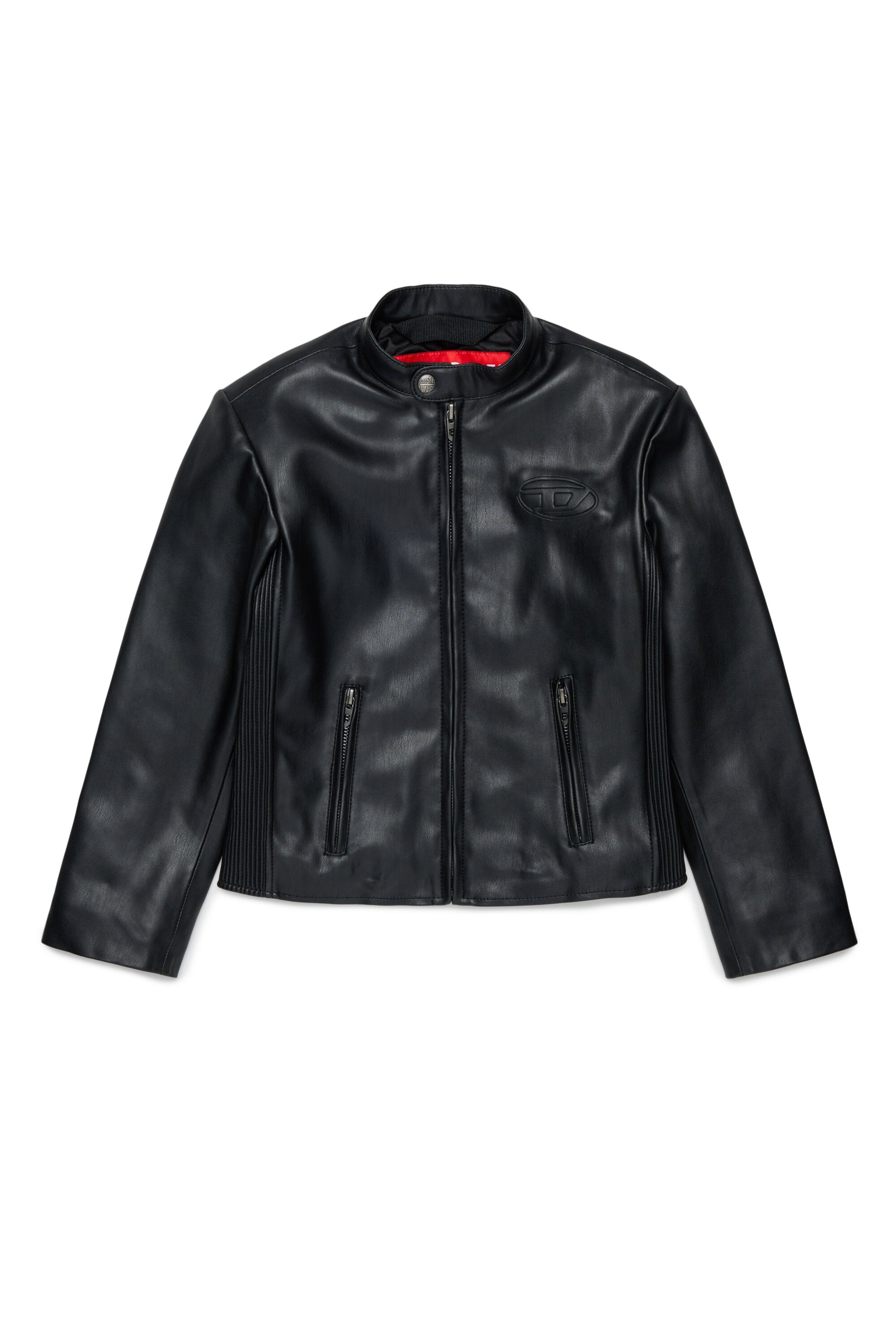 Veste biker avec logo imprimé