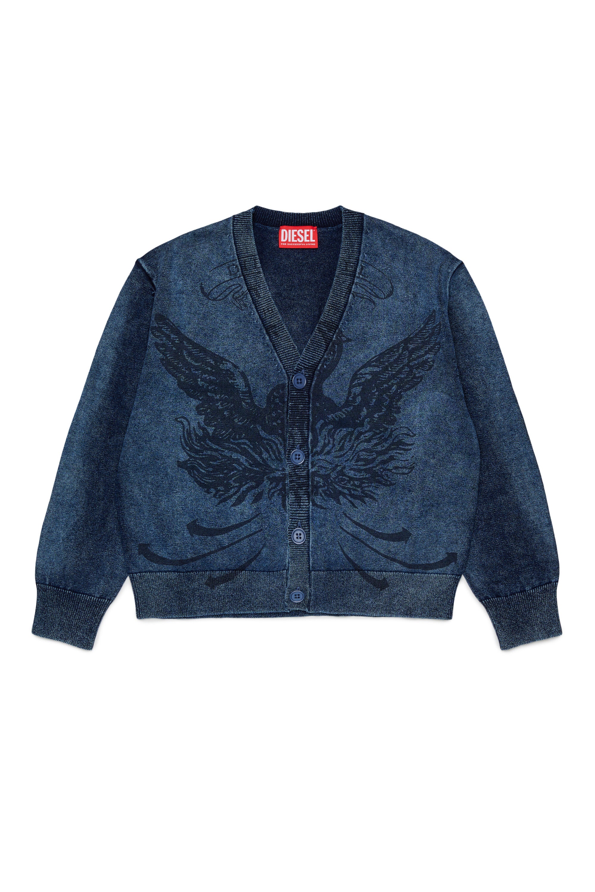 Cardigan jacquard avec logo