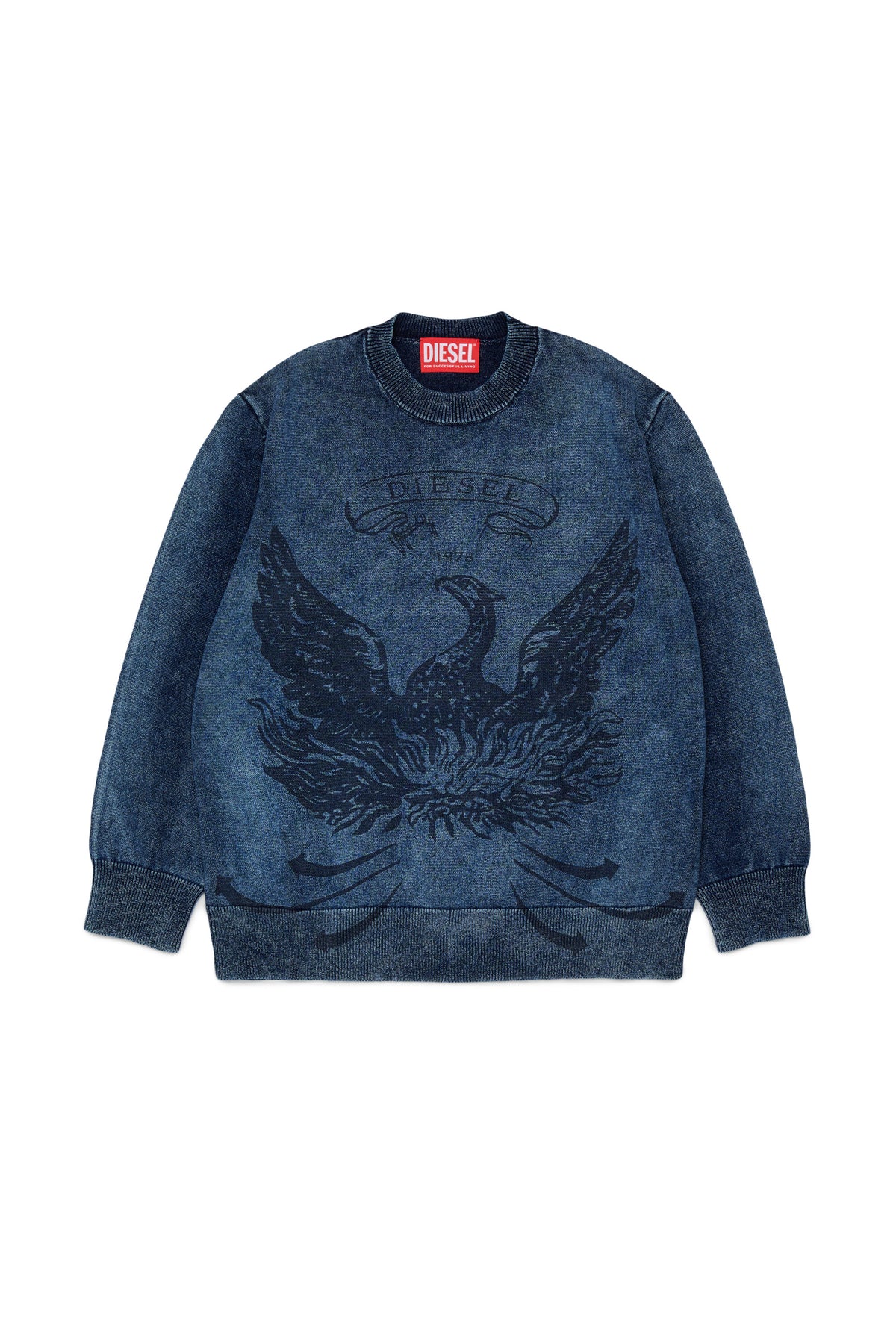 Pullover girocollo con logo