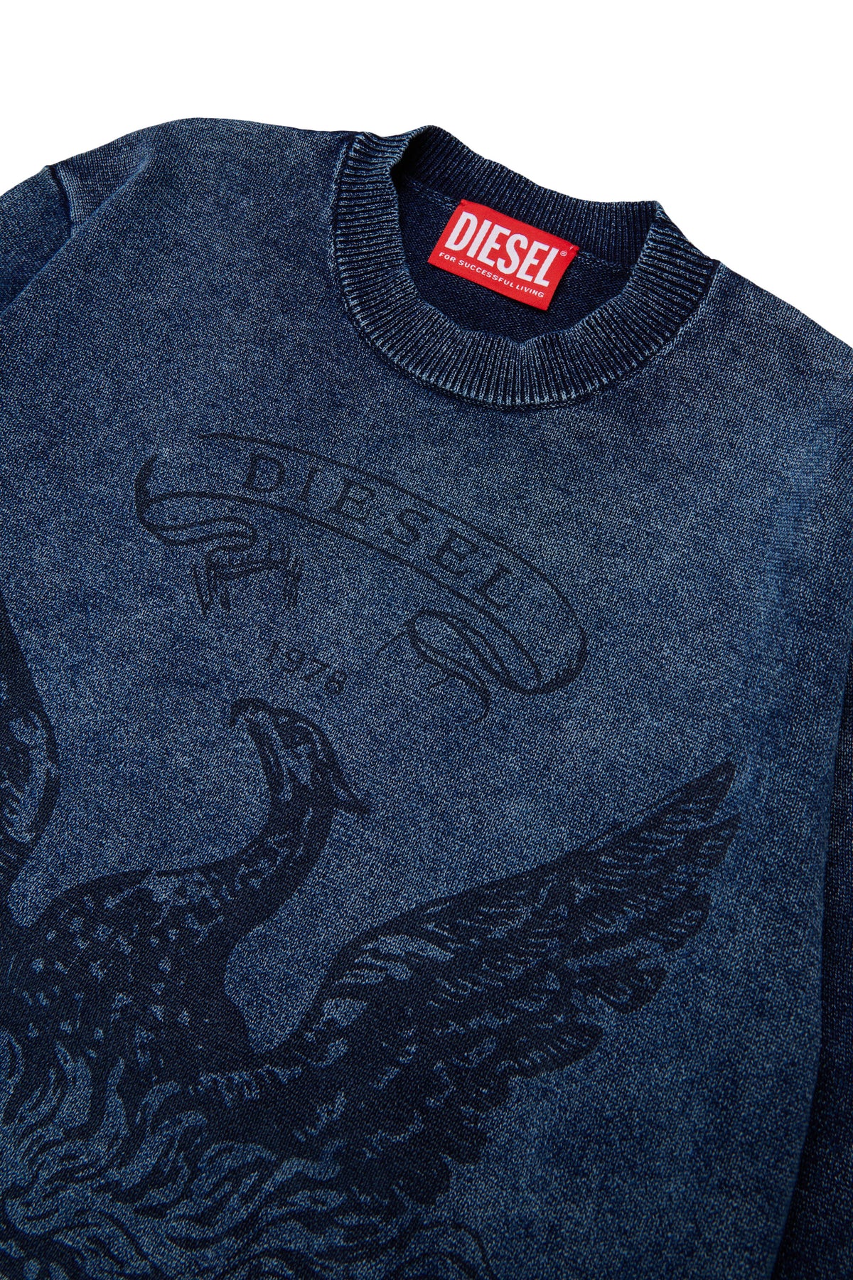 Pullover girocollo con logo