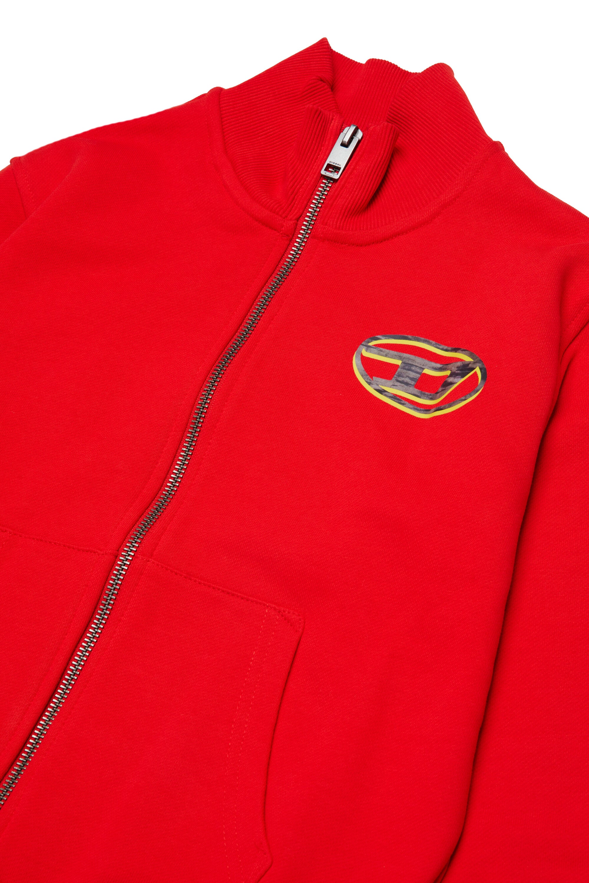 Sweatshirt mit Reißverschluss und Logo