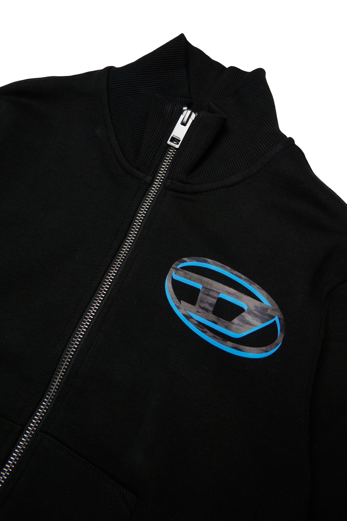 Felpa con zip e logo