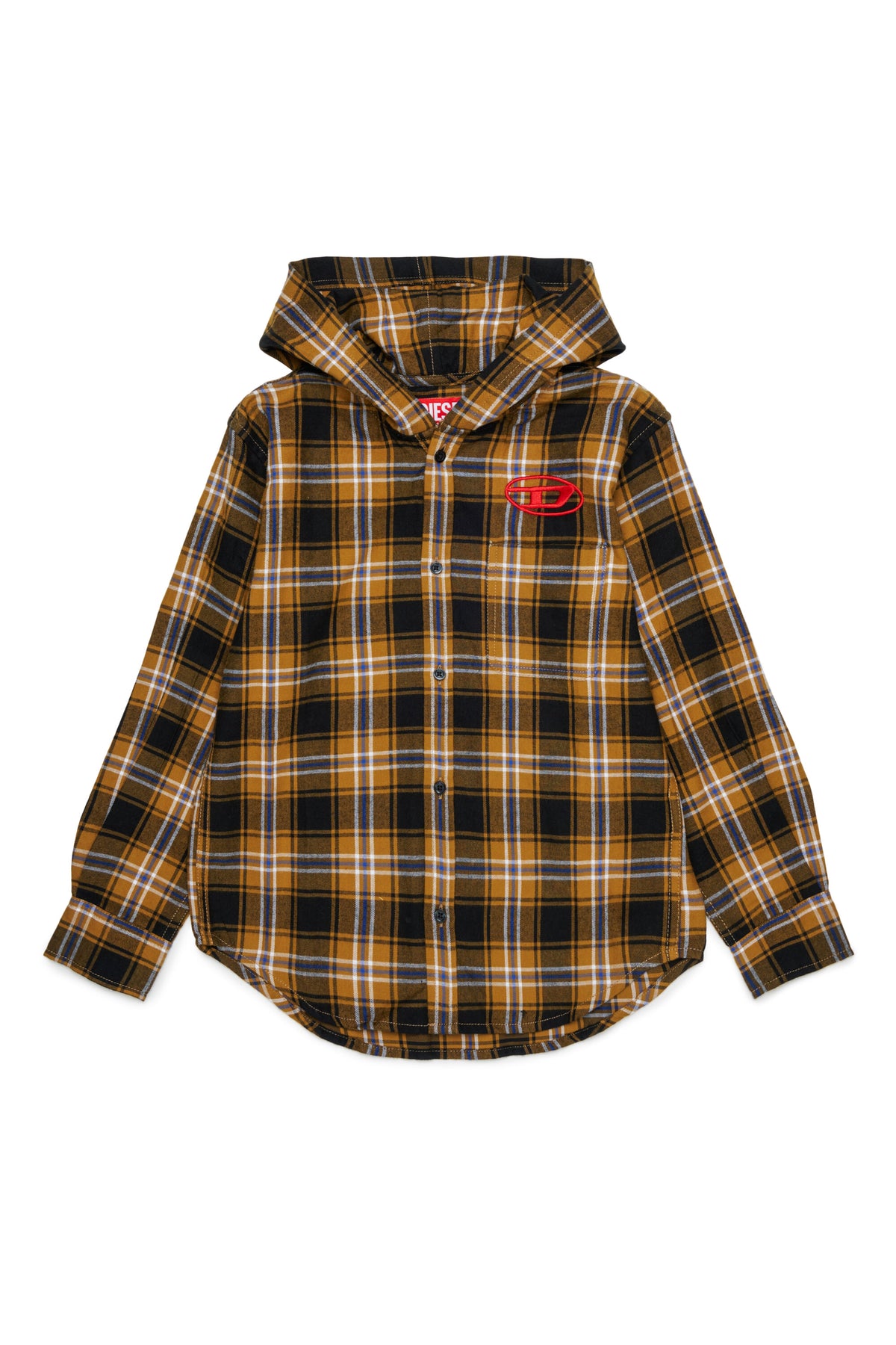 Chemise à carreaux avec logo