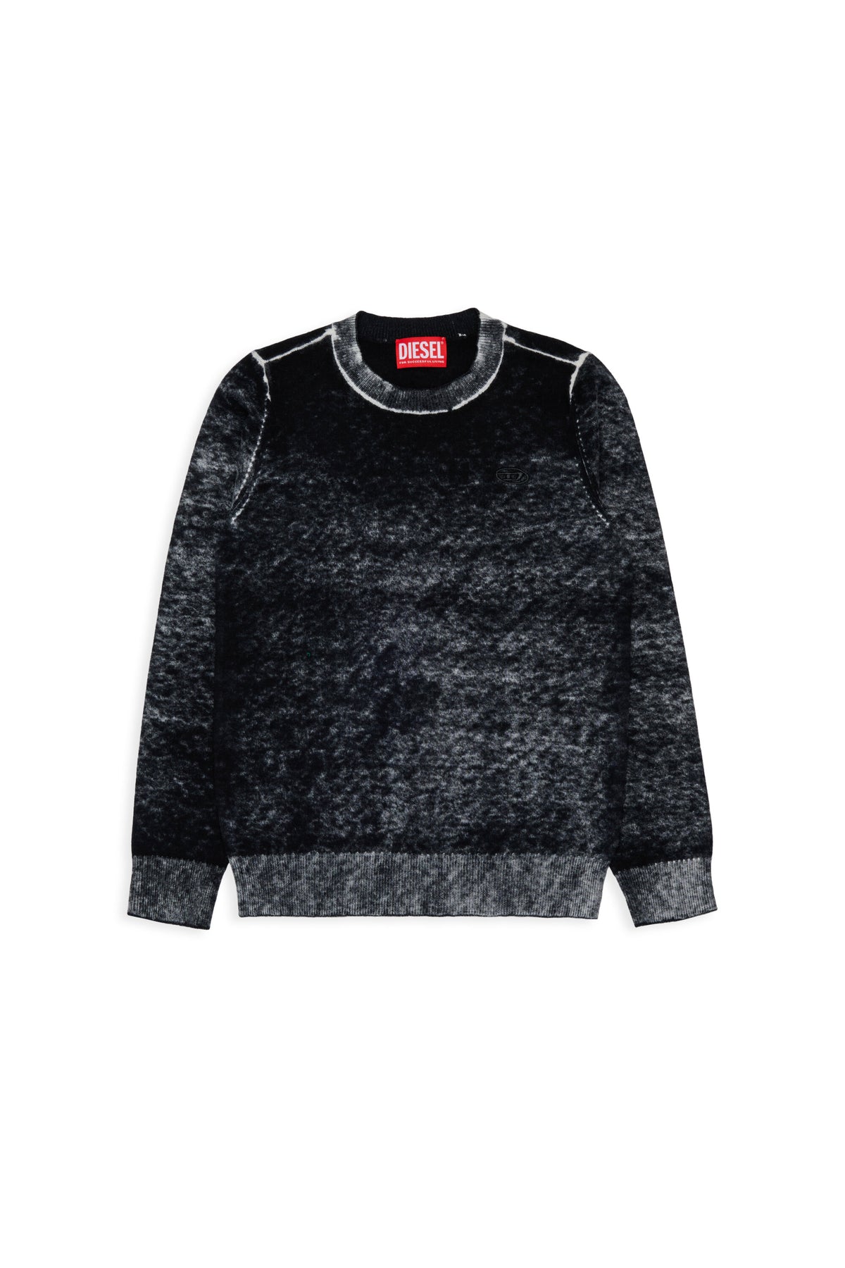 Rundhals-Pullover mit Logo