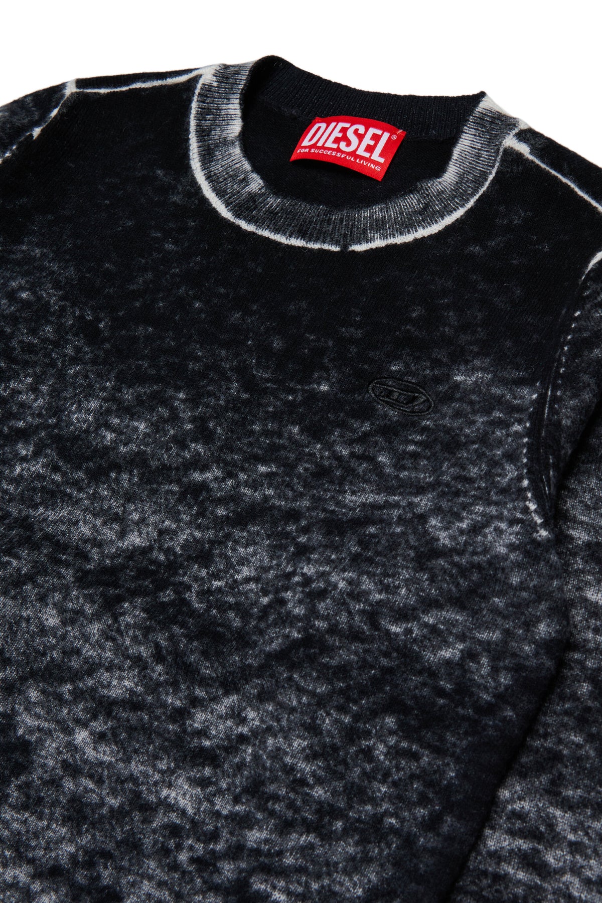 Rundhals-Pullover mit Logo