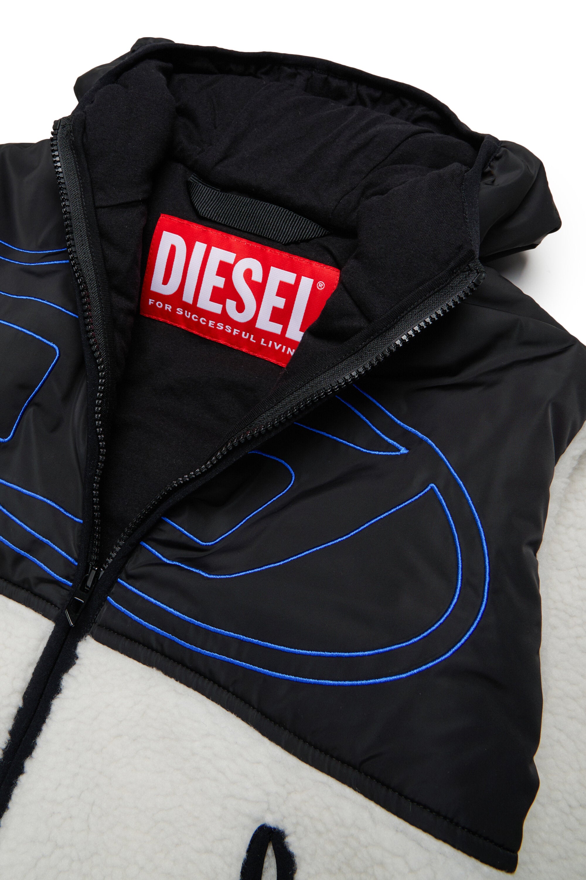 Veste teddy avec logo imprimé