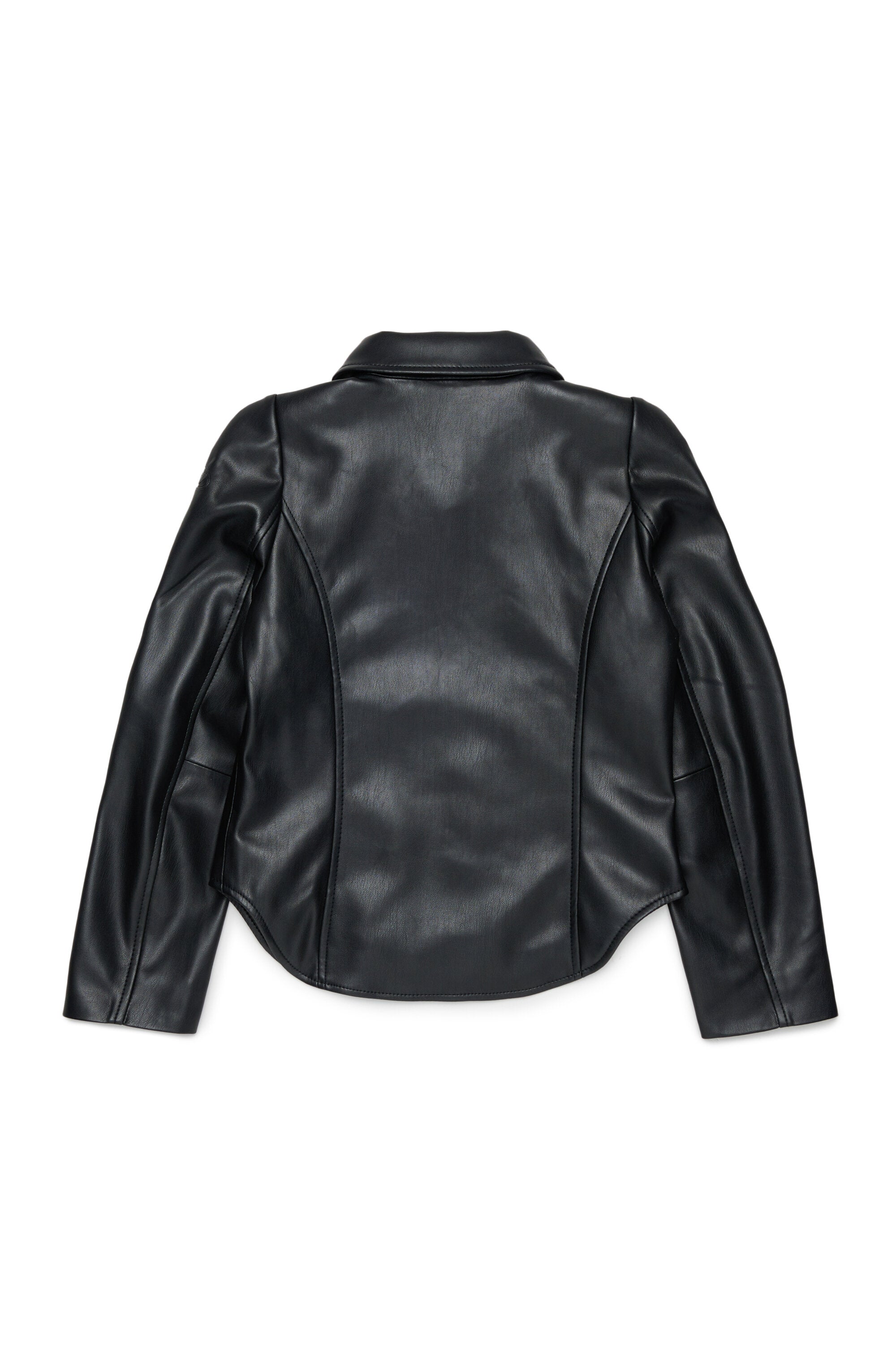 Bikerjacke aus beschichtetem Gewebe
