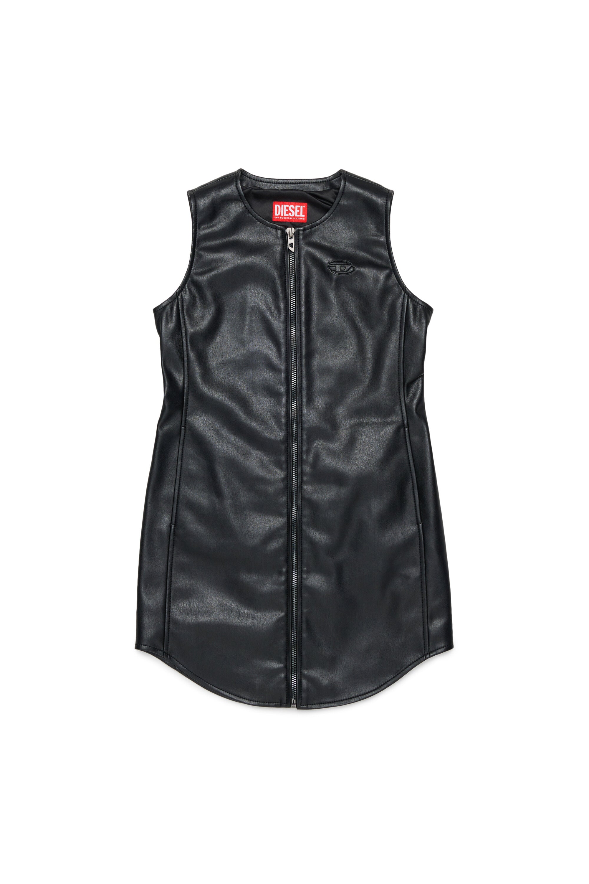 Ärmelloses Kleid mit Logo