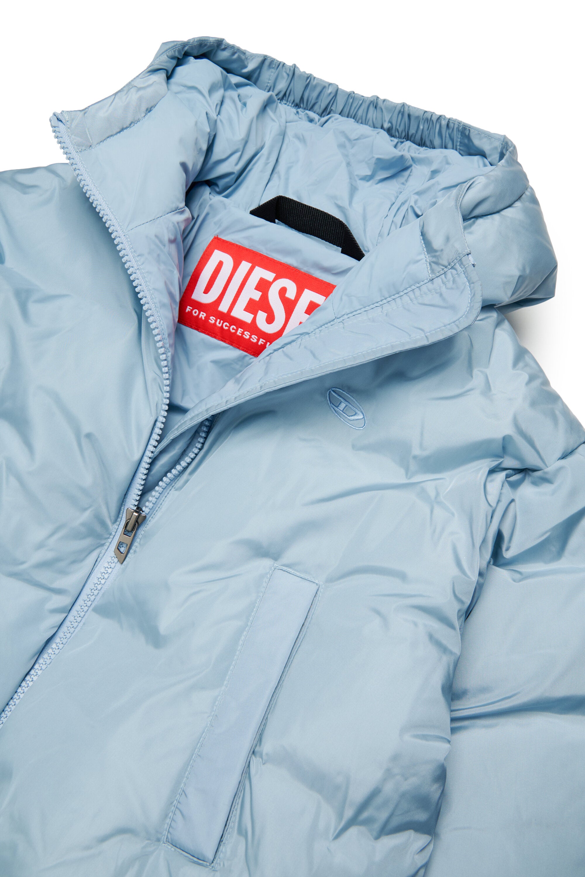 Gefütterte Jacke mit aufgedrucktem Logo
