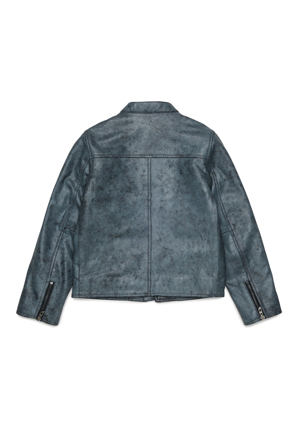 Bikerjacke mit aufgedrucktem Logo