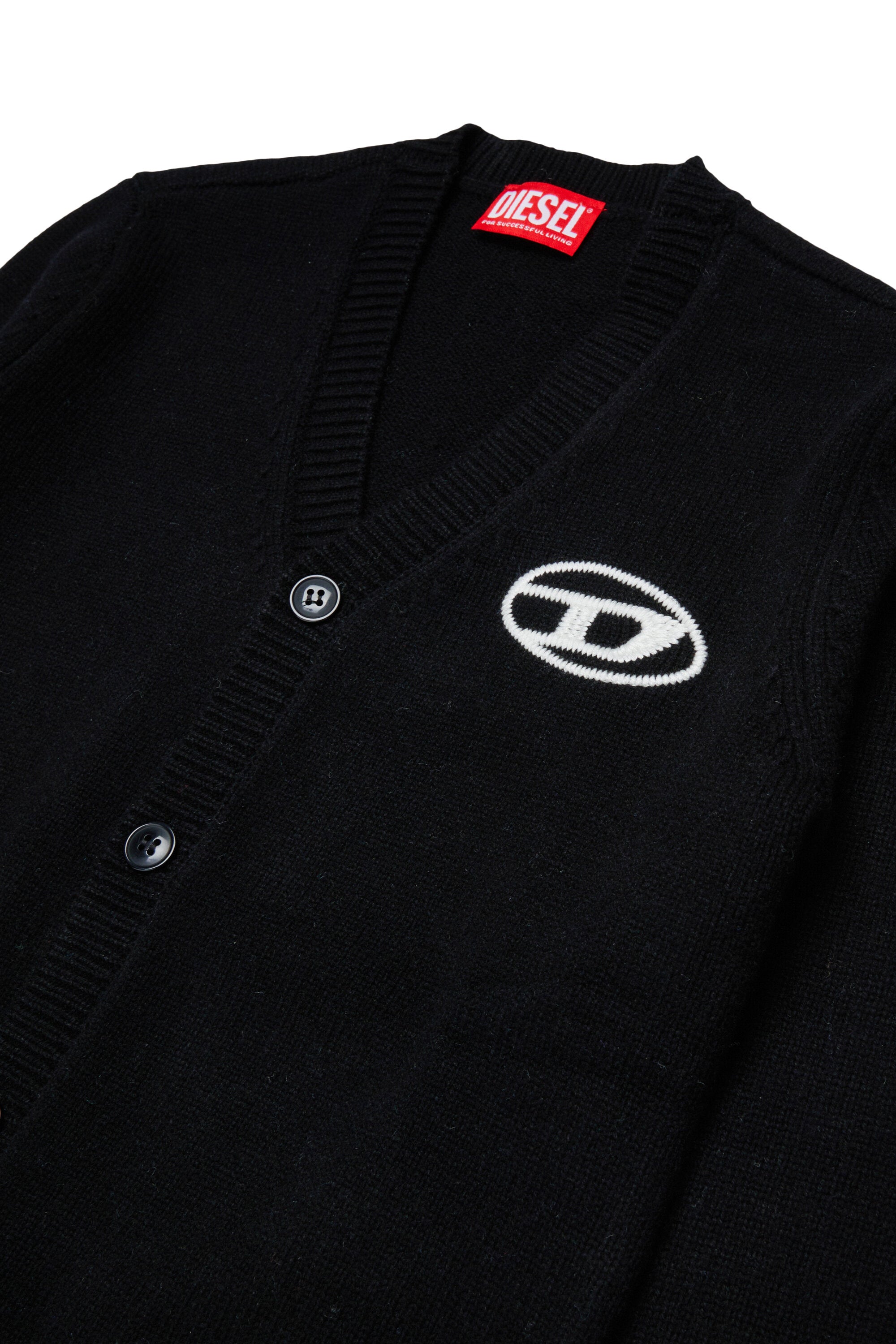Strickcardigan mit Logo