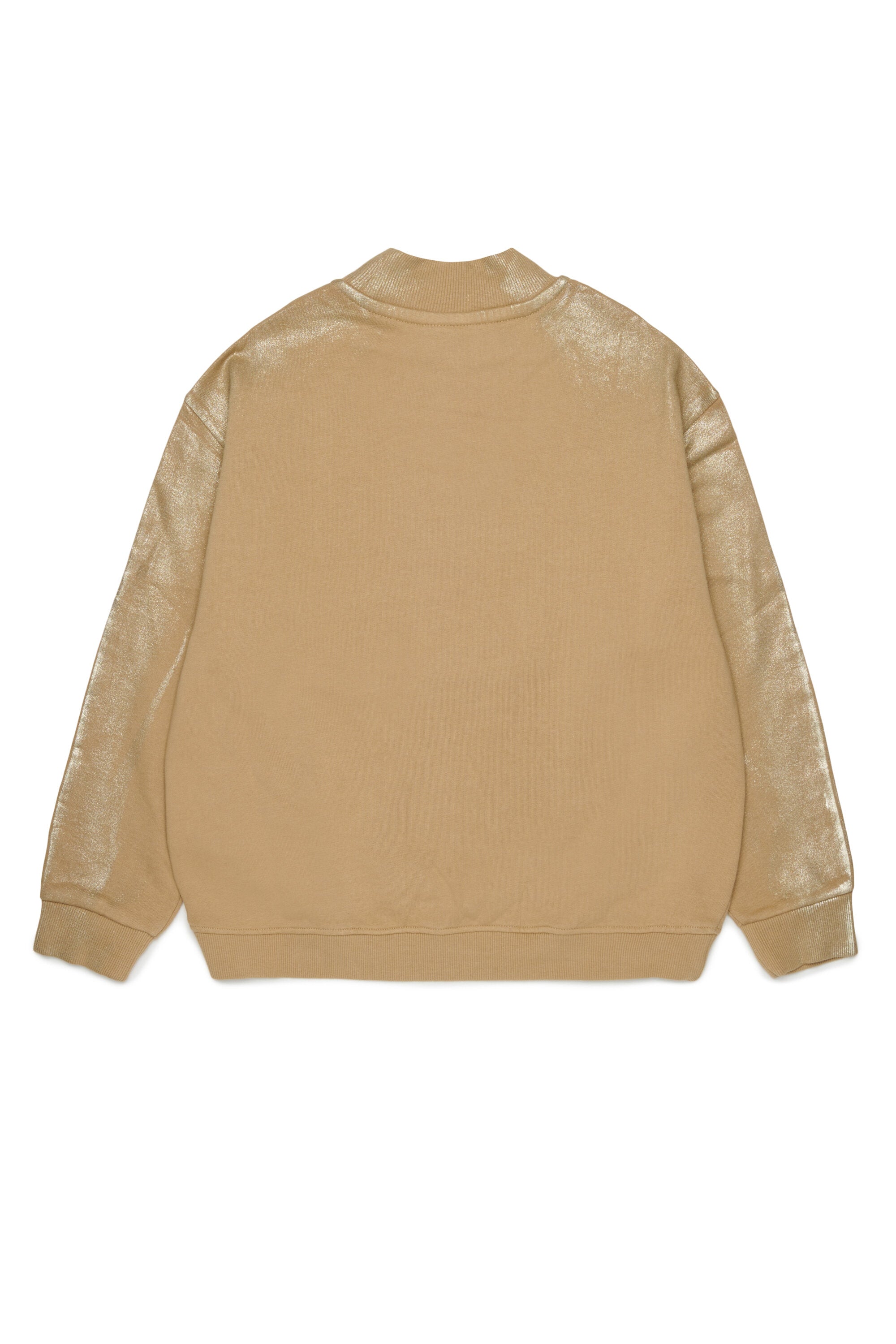 Sweat-shirt col rond à effet métallisé