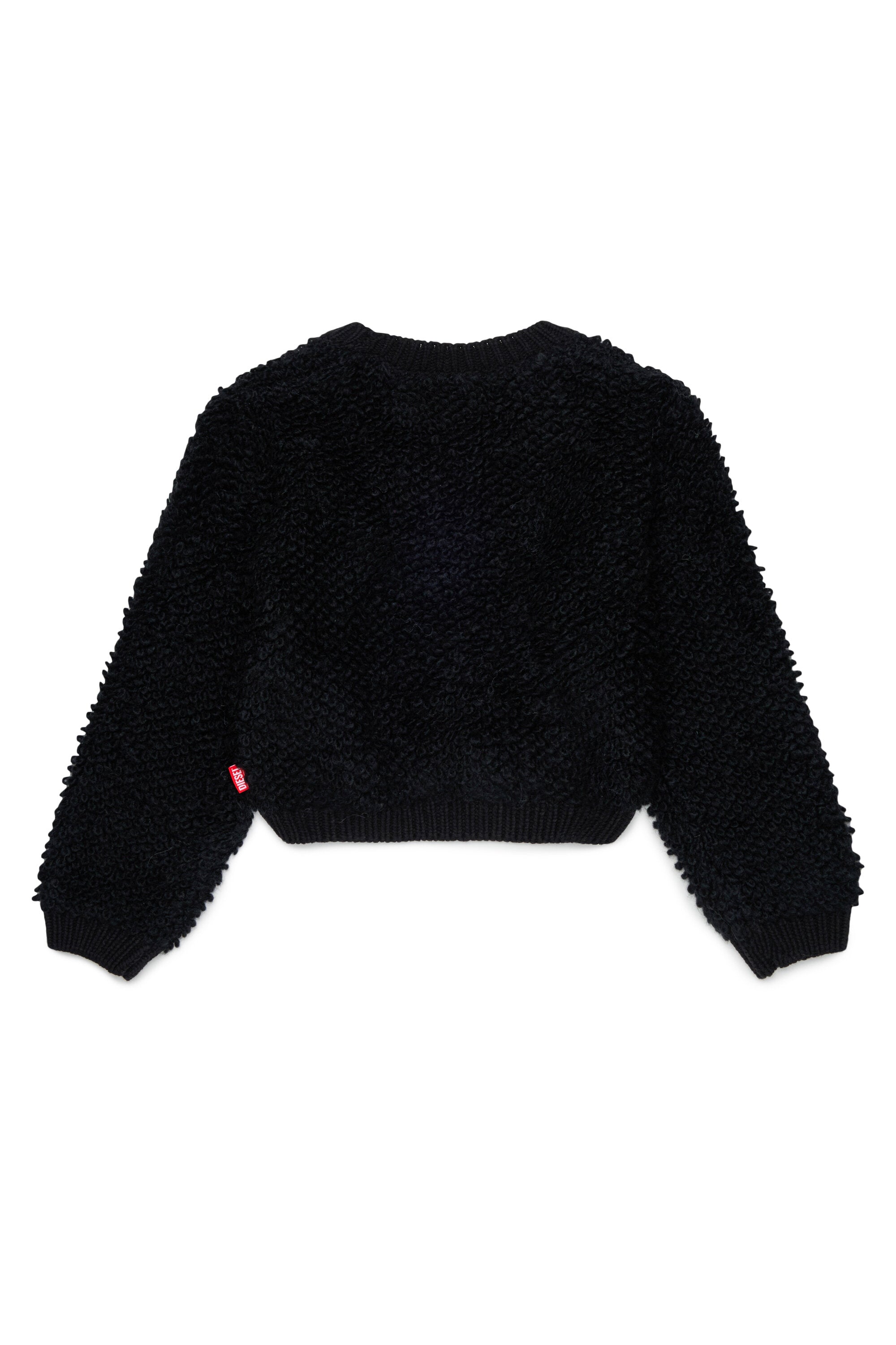 Cardigan zippé en maille avec logo