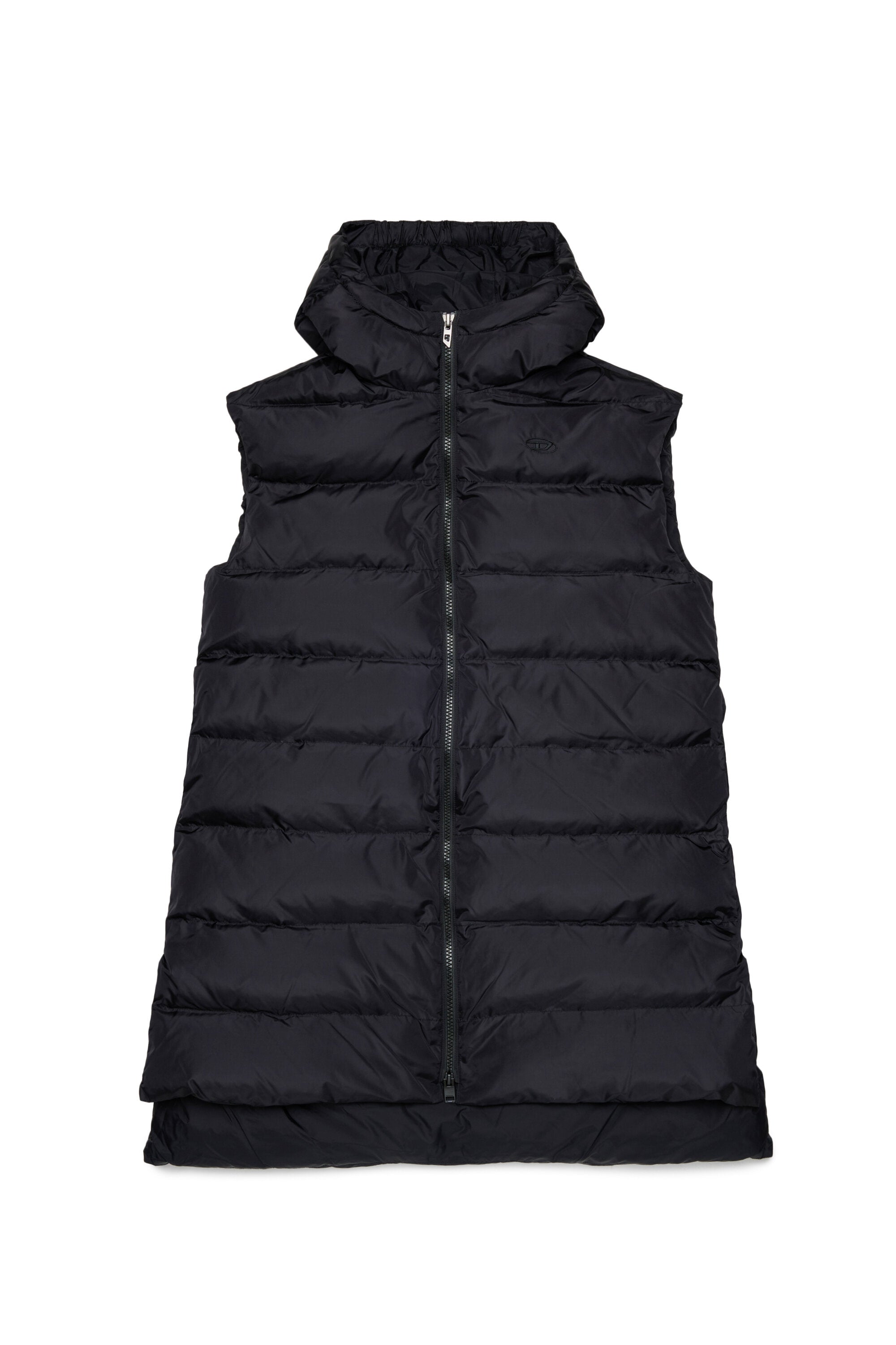 Padded jacket with printed logo