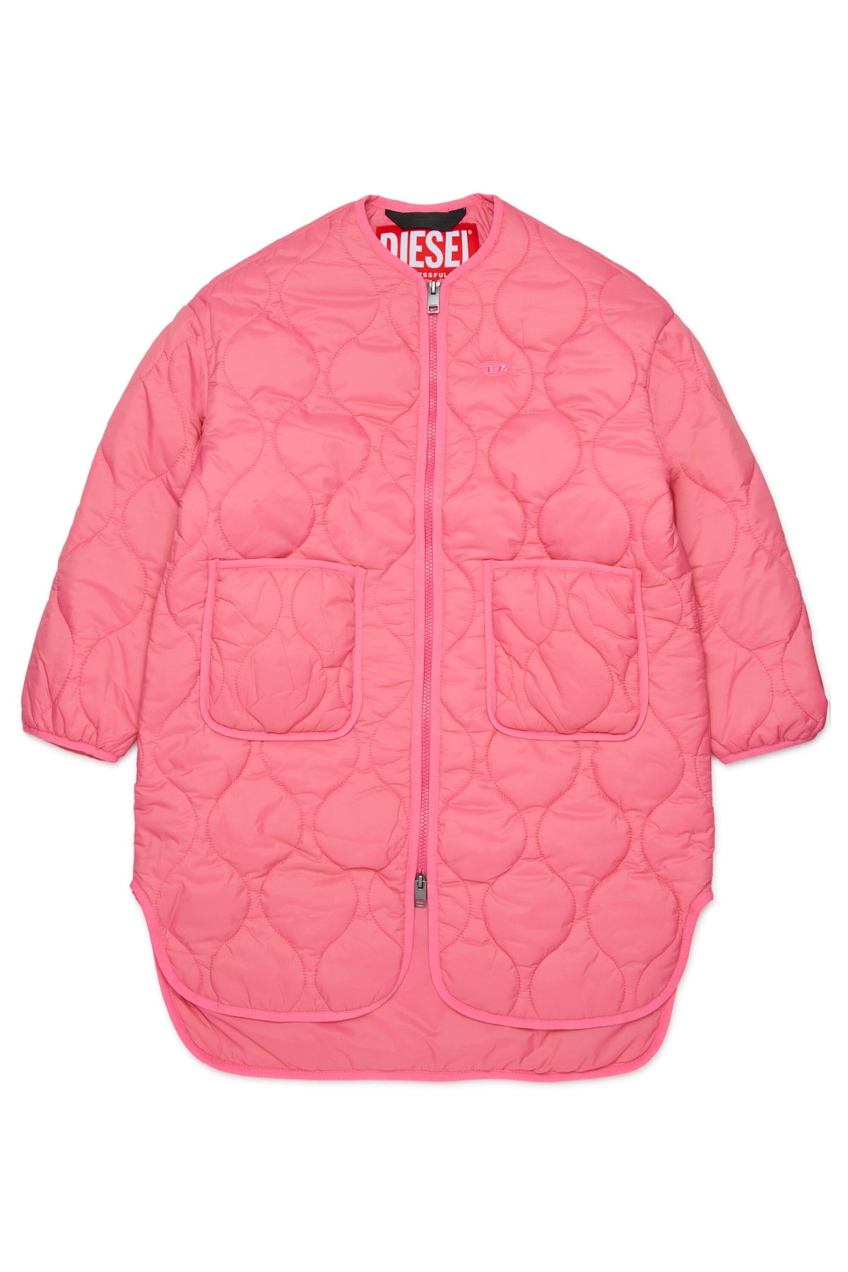 Gefütterte Jacke mit aufgedrucktem Logo
