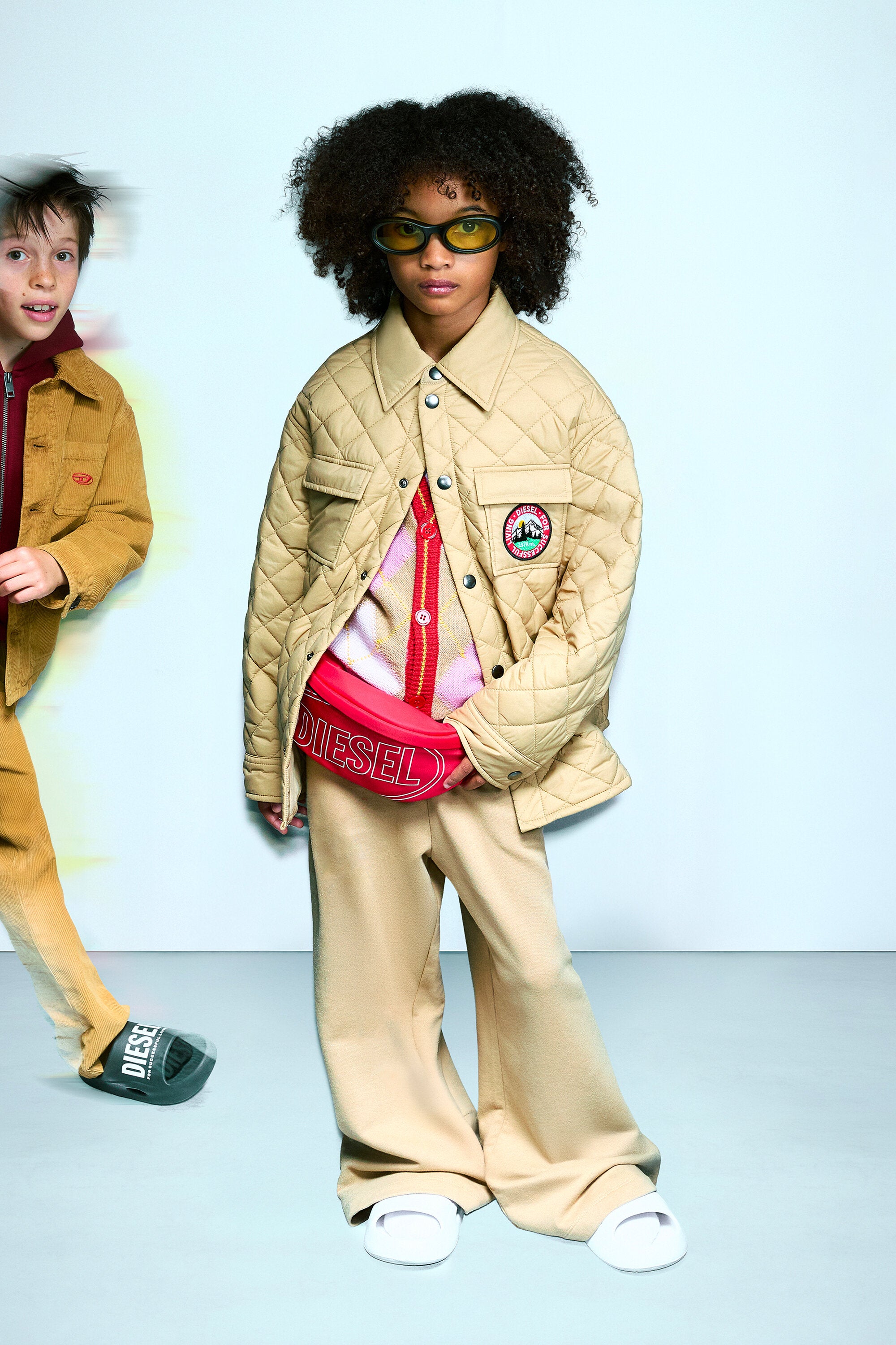 Padded jacket with logo