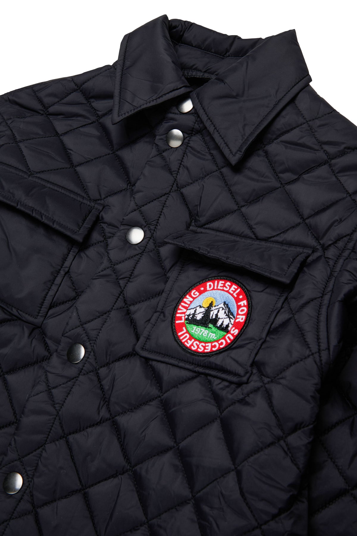 Chaqueta acolchada con logo