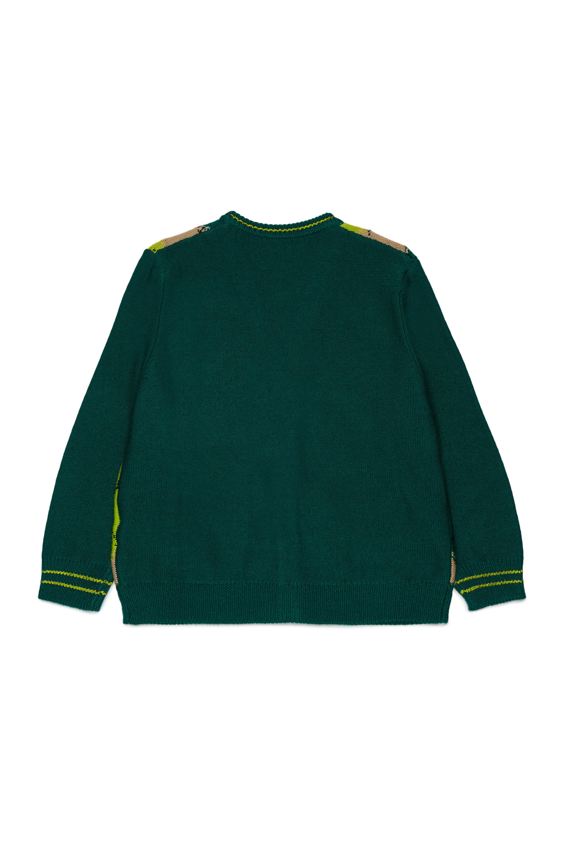 Cardigan aus Wollmischung mit Logo