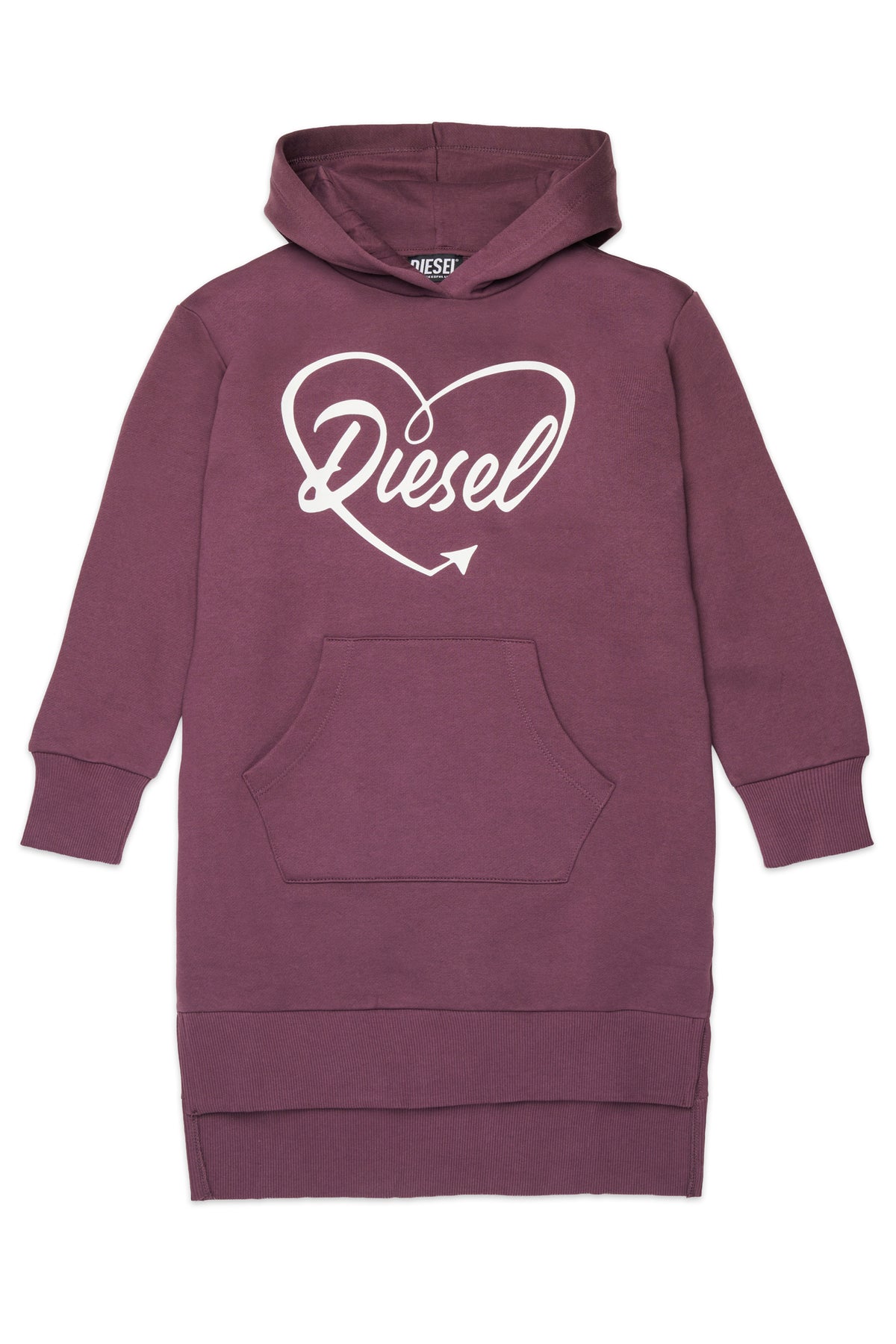 Fleece dress with logo