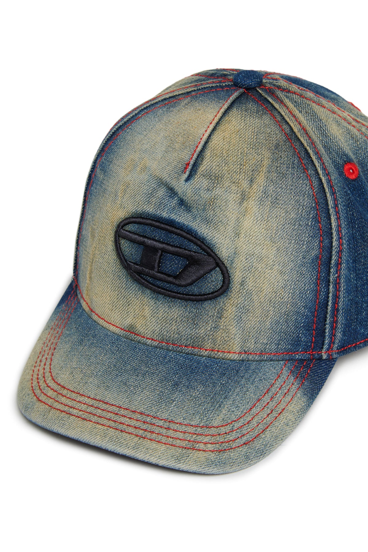 Baseballkappe aus Denim mit Logo