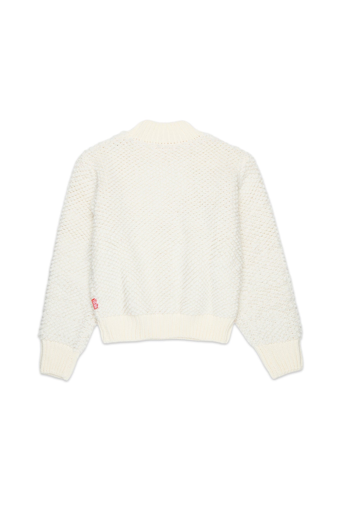 Pullover girocollo effetto peloso