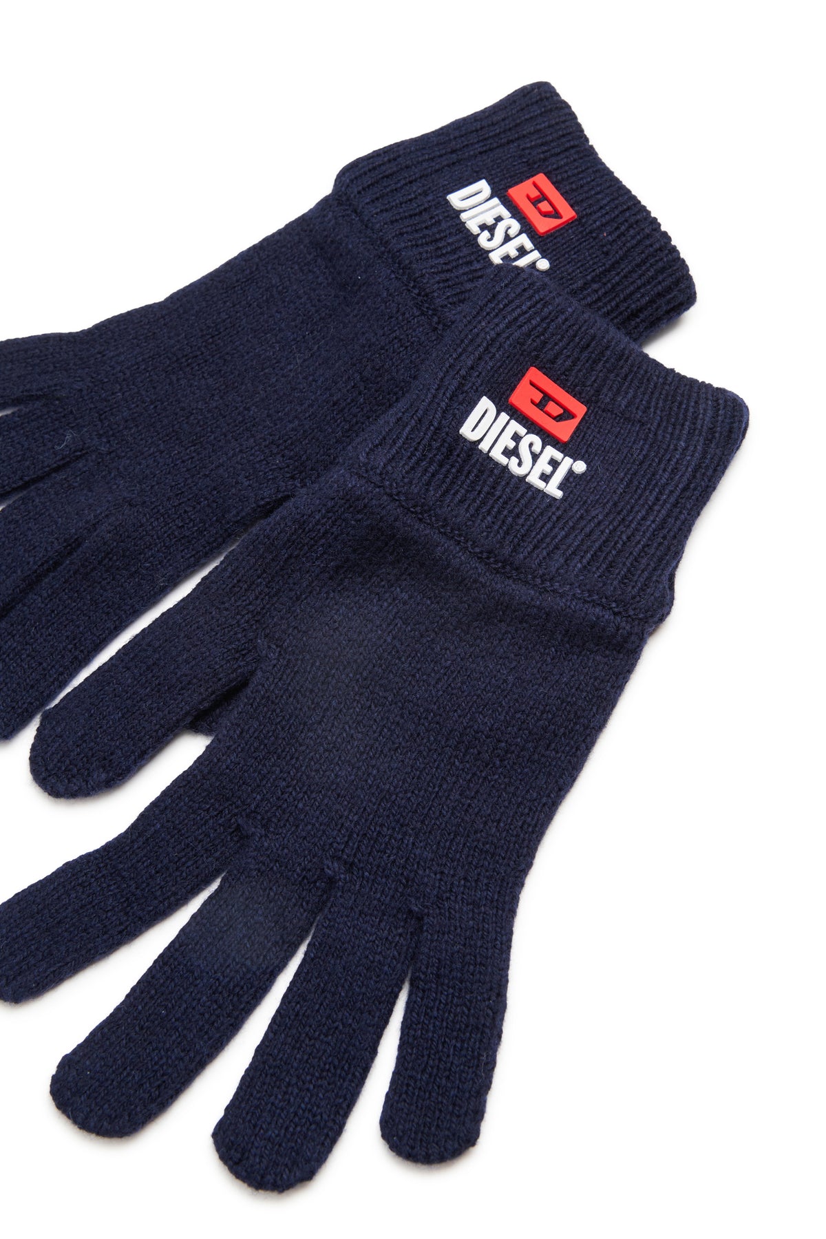 Handschuhe aus Woll- und Baumwollmix mit Logo