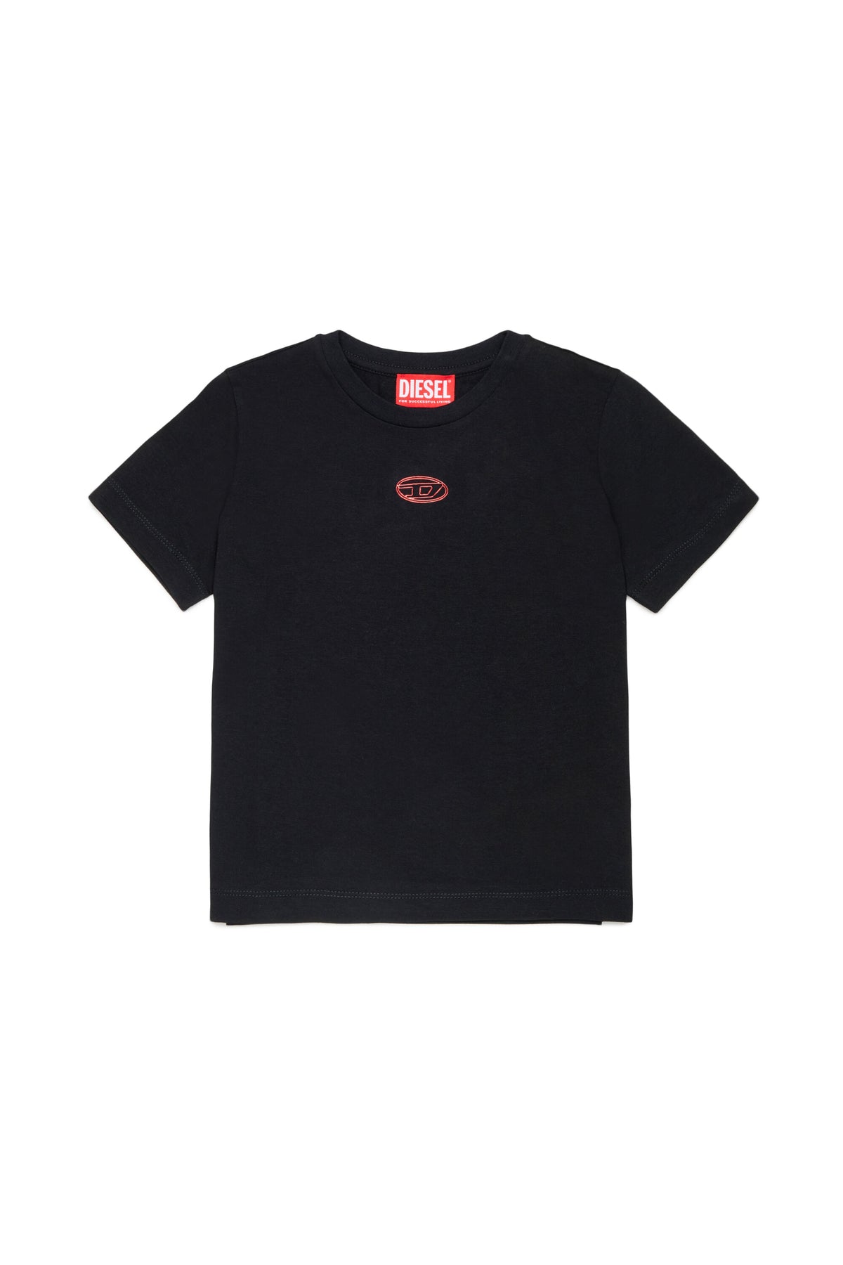 T-Shirt mit aufgedrucktem ovalem Logo