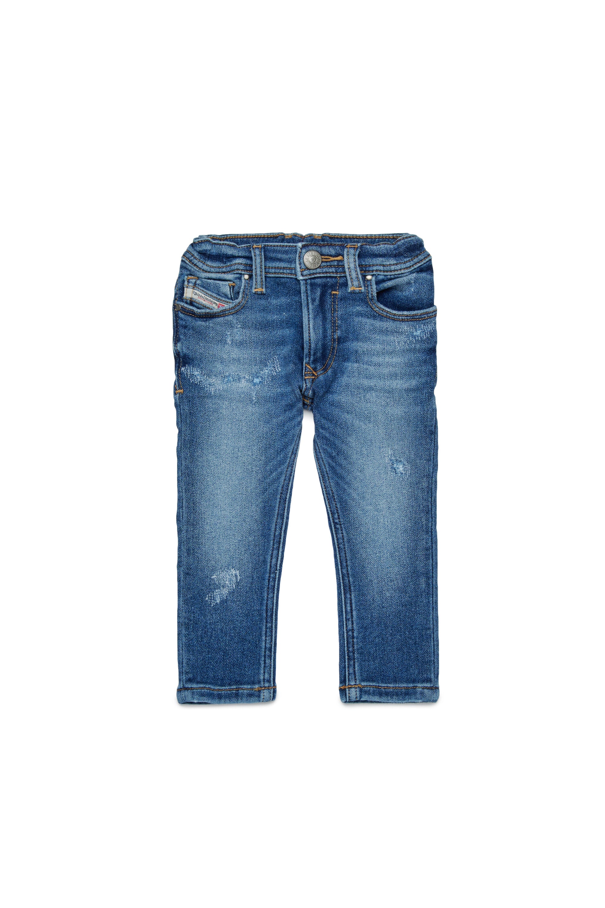 JoggJeans® skinny bleu moyen avec abrasions - D-Slinkie-B