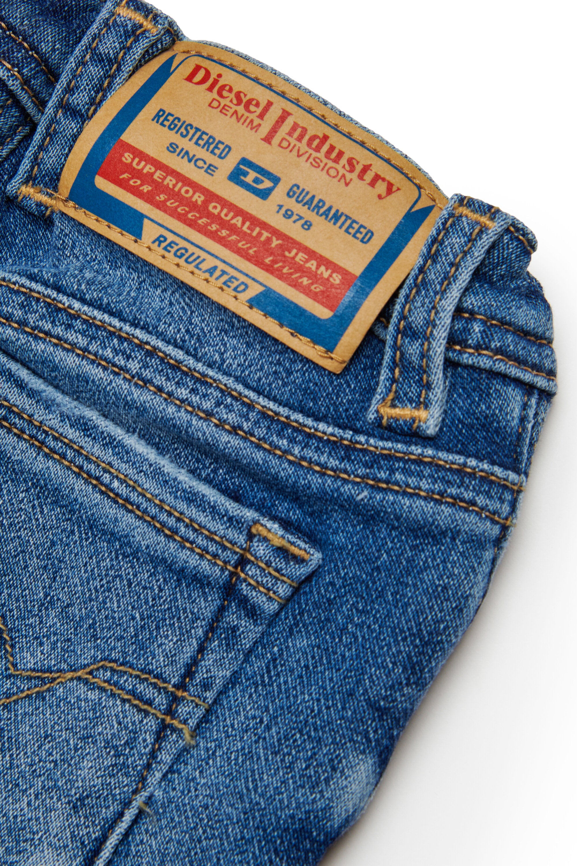 JoggJeans® skinny bleu moyen avec abrasions - D-Slinkie-B