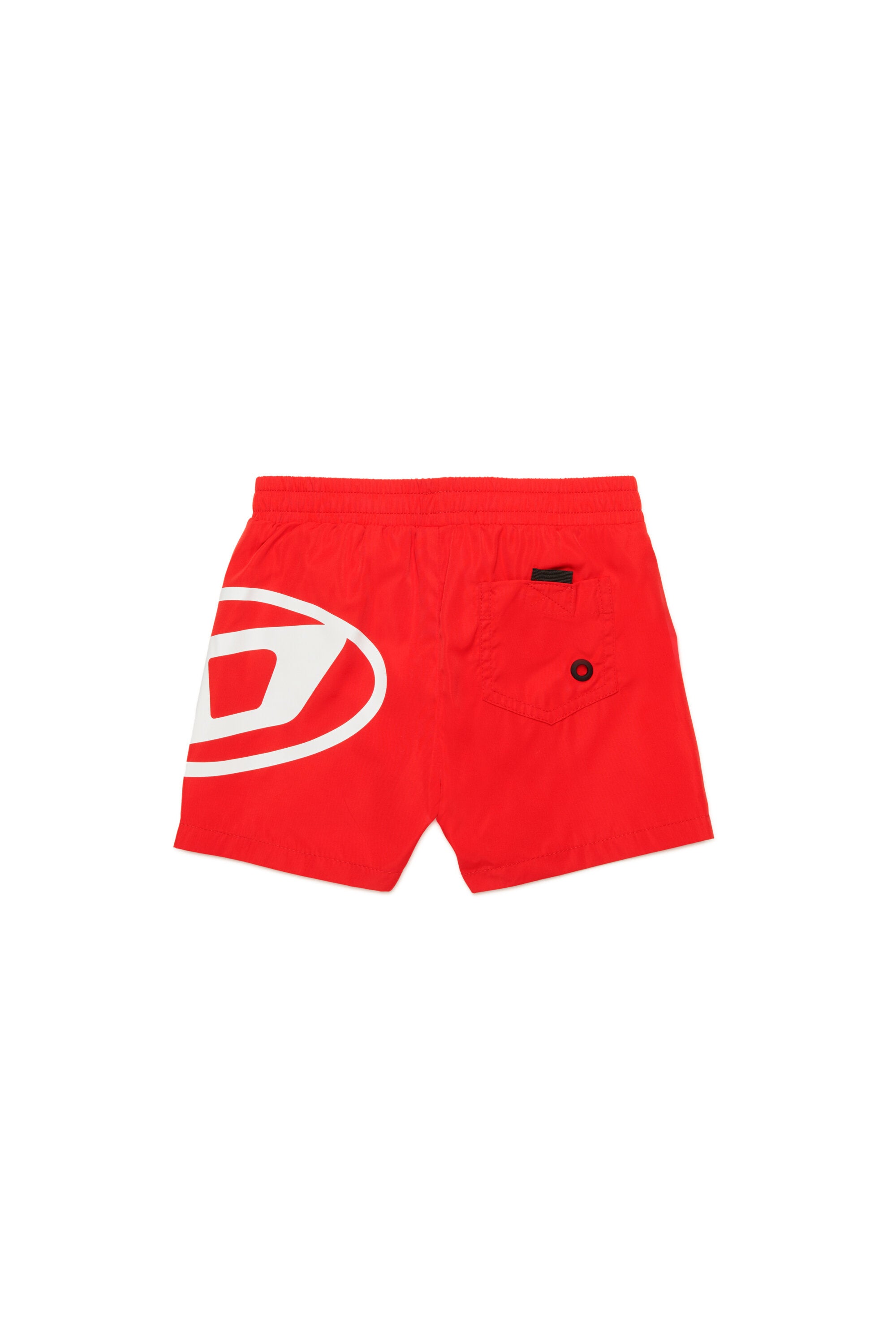 Boxer swimsuit branded with Oval D logo