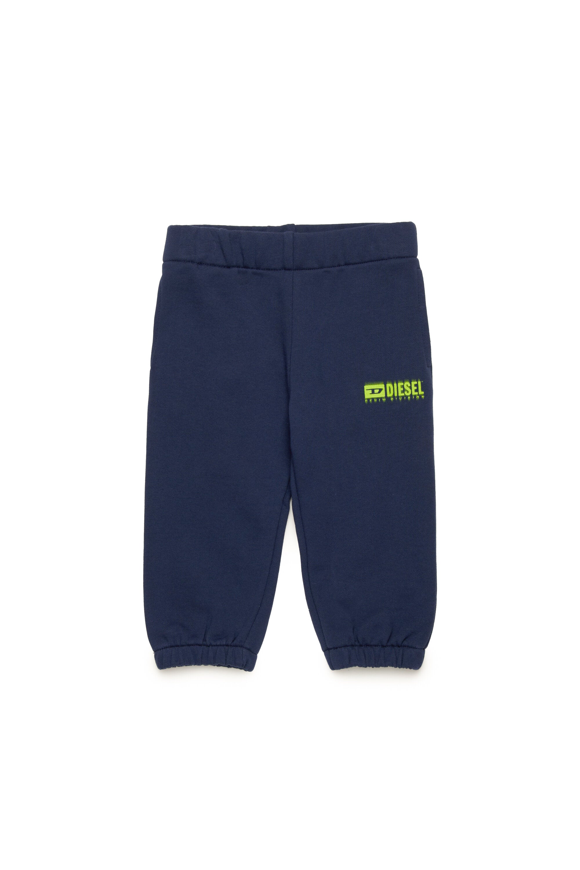Fleece jogger trousers with degradé logo