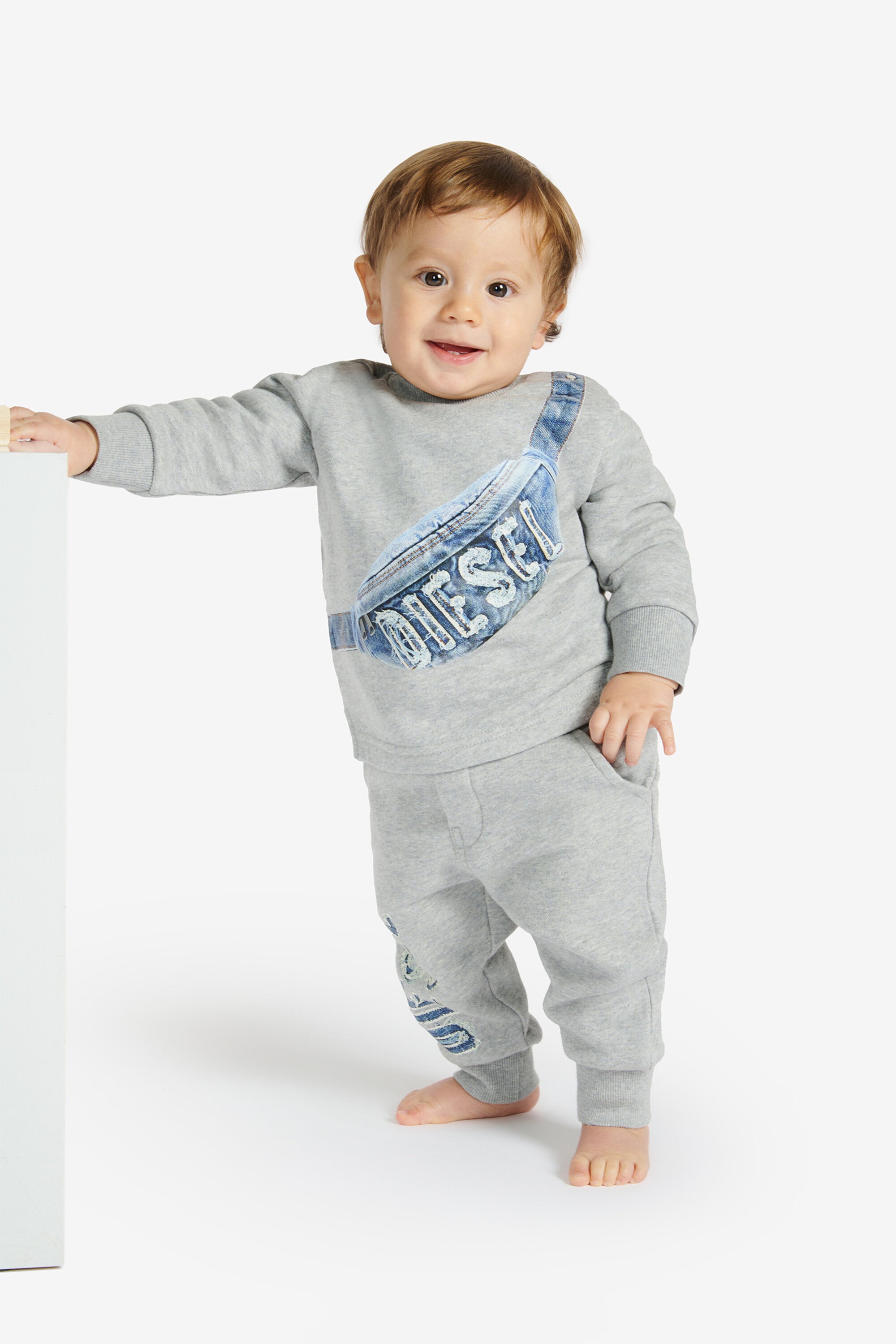 Felpa girocollo con grafica Diesel Hip Pack