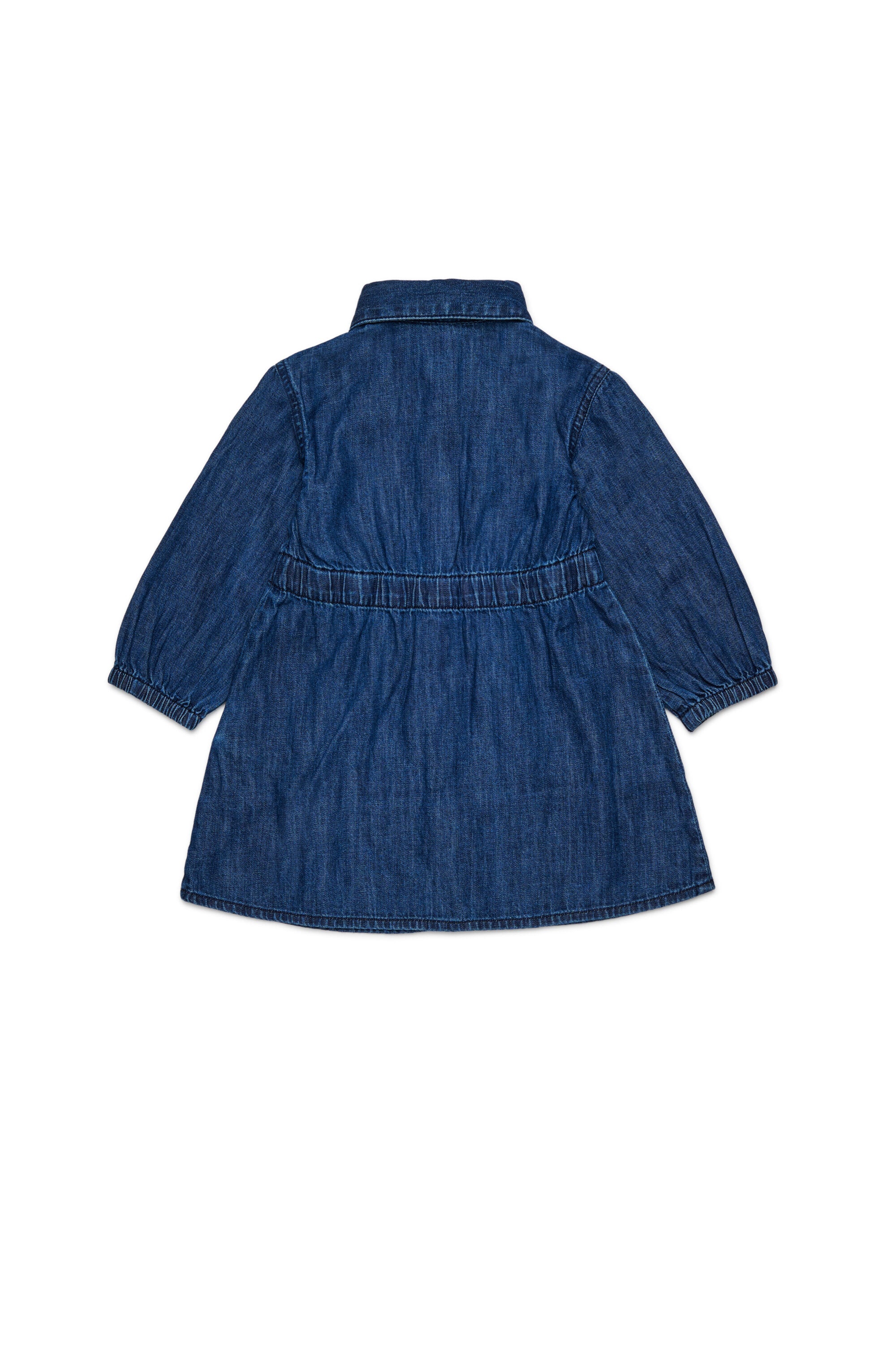 Robe en denim léger avec cordons de serrage