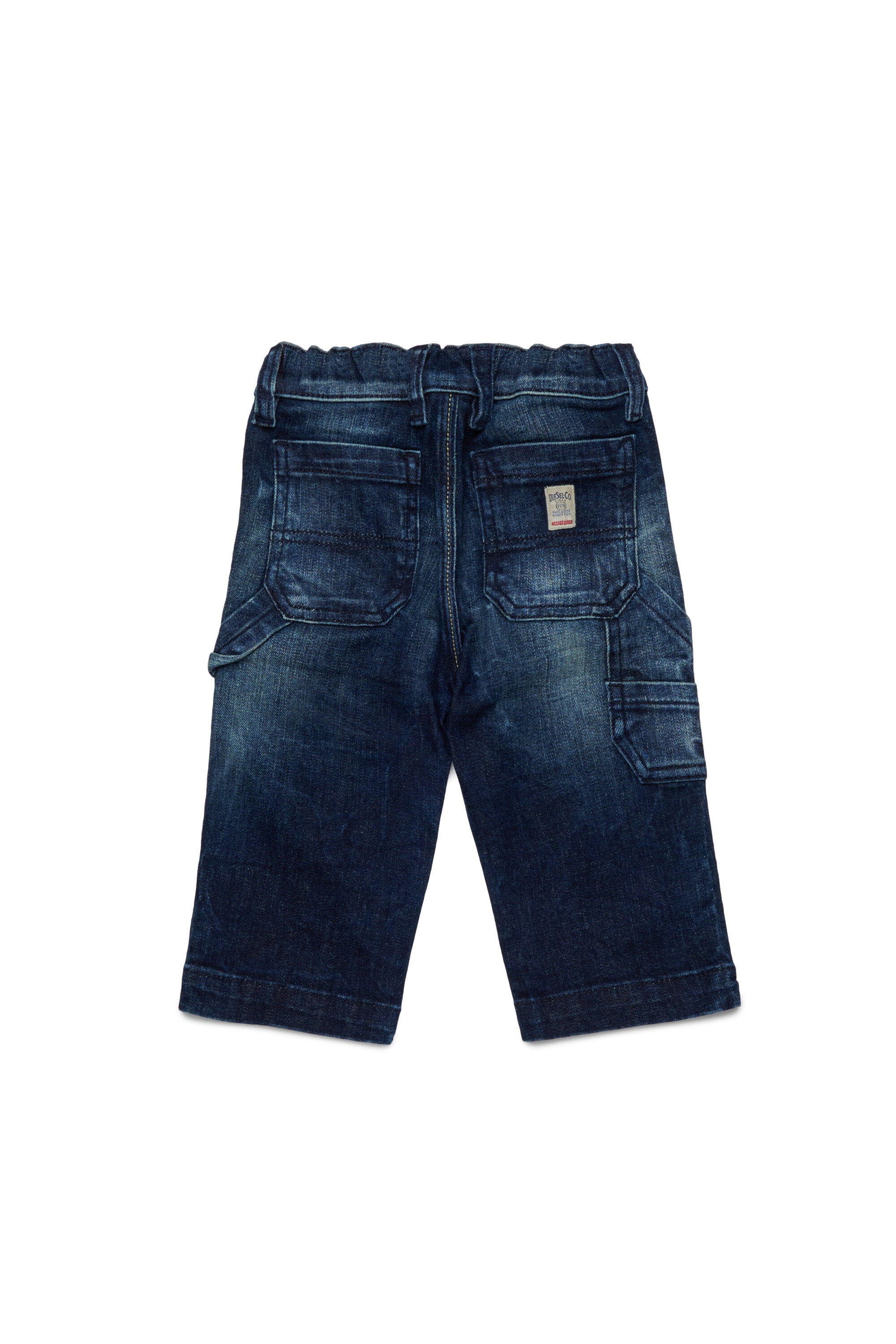 Dunkelblaue, relaxed Jeans mit Brüchen - D-Bart-B