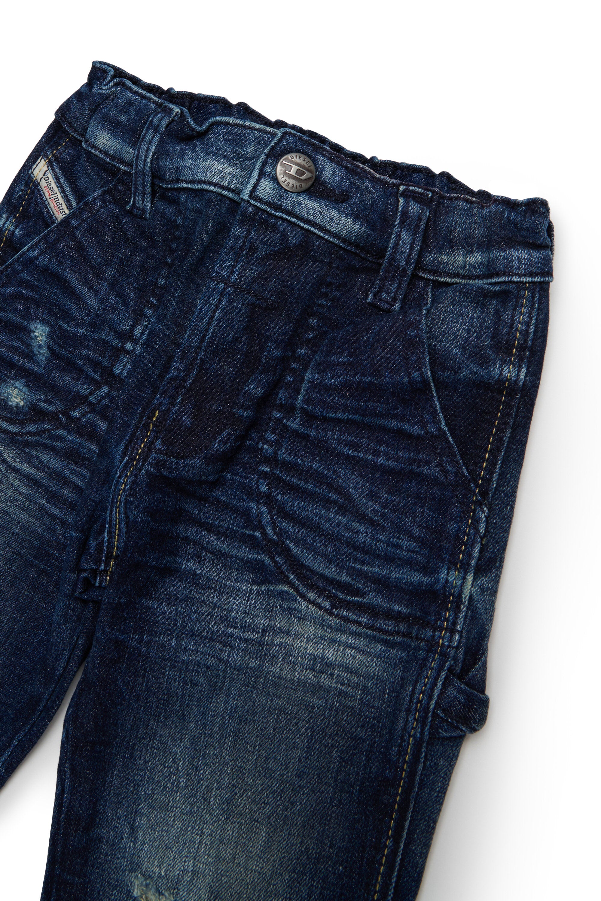 Jeans relaxed bleu foncé avec pauses - D-Bart-B